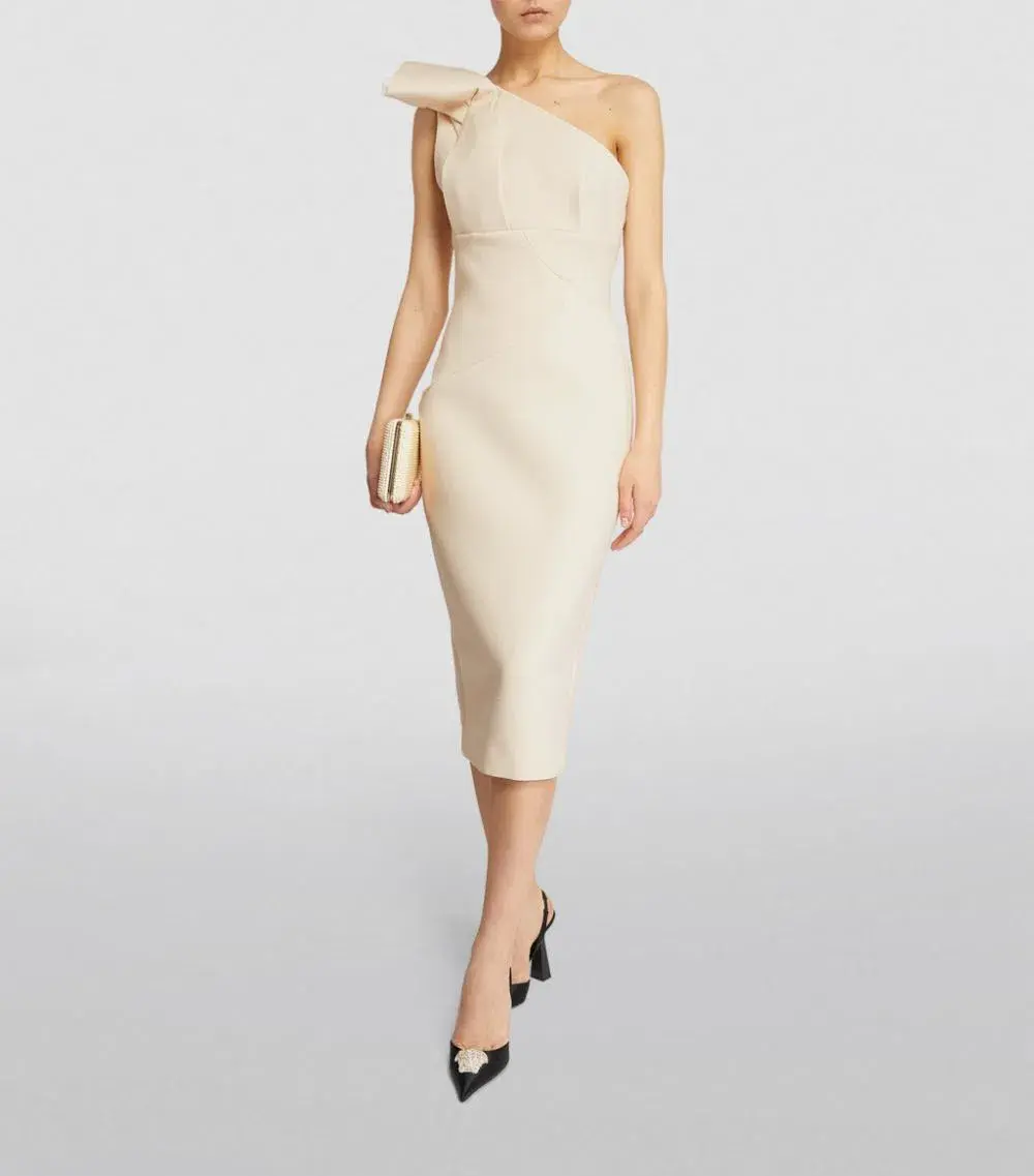 Rachel Gilbert Miche Midi Dress Beige Size 0 / AU 6 - Image 1