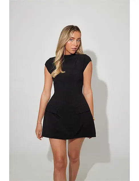 Odd Muse The Ultimate Muse Cap Sleeve Mini Dress Black Size S / AU 8 - Image 2