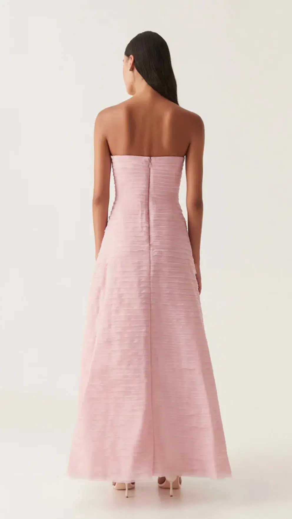 Aje Soundscape Maxi Dress in Chalk Pink Size 8 - Image 3
