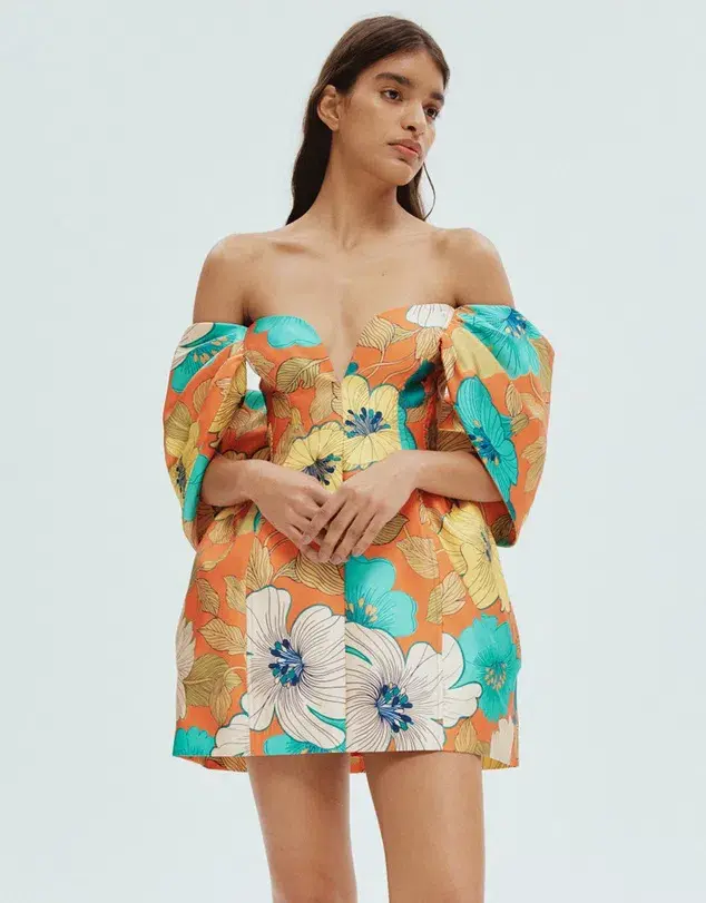 Alemais Piato Sculpt Mini Dress Multi Size 8 - Image 2
