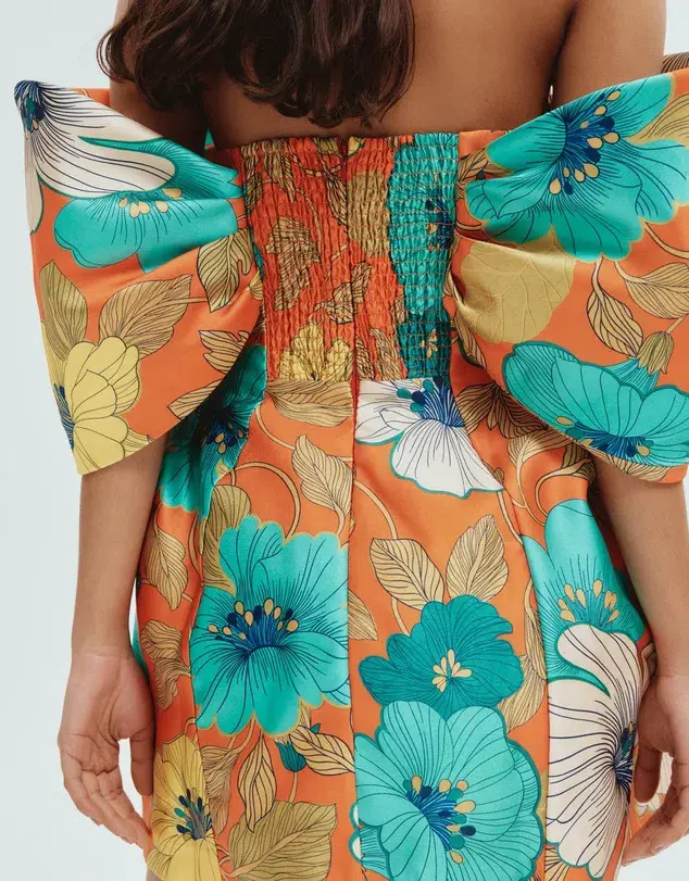 Alemais Piato Sculpt Mini Dress Multi Size 10 for rent on The Volte - main image