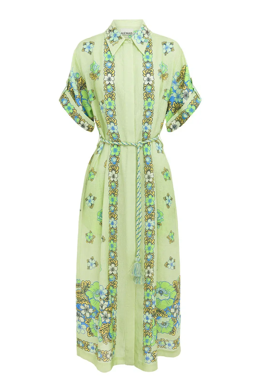 Alemais Velma Shirtdress Green Size 12  for rent on The Volte - main image