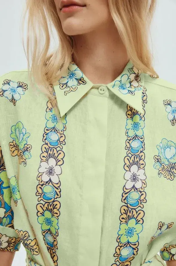 Alemais Velma Shirtdress Green Size 12  - Image 2