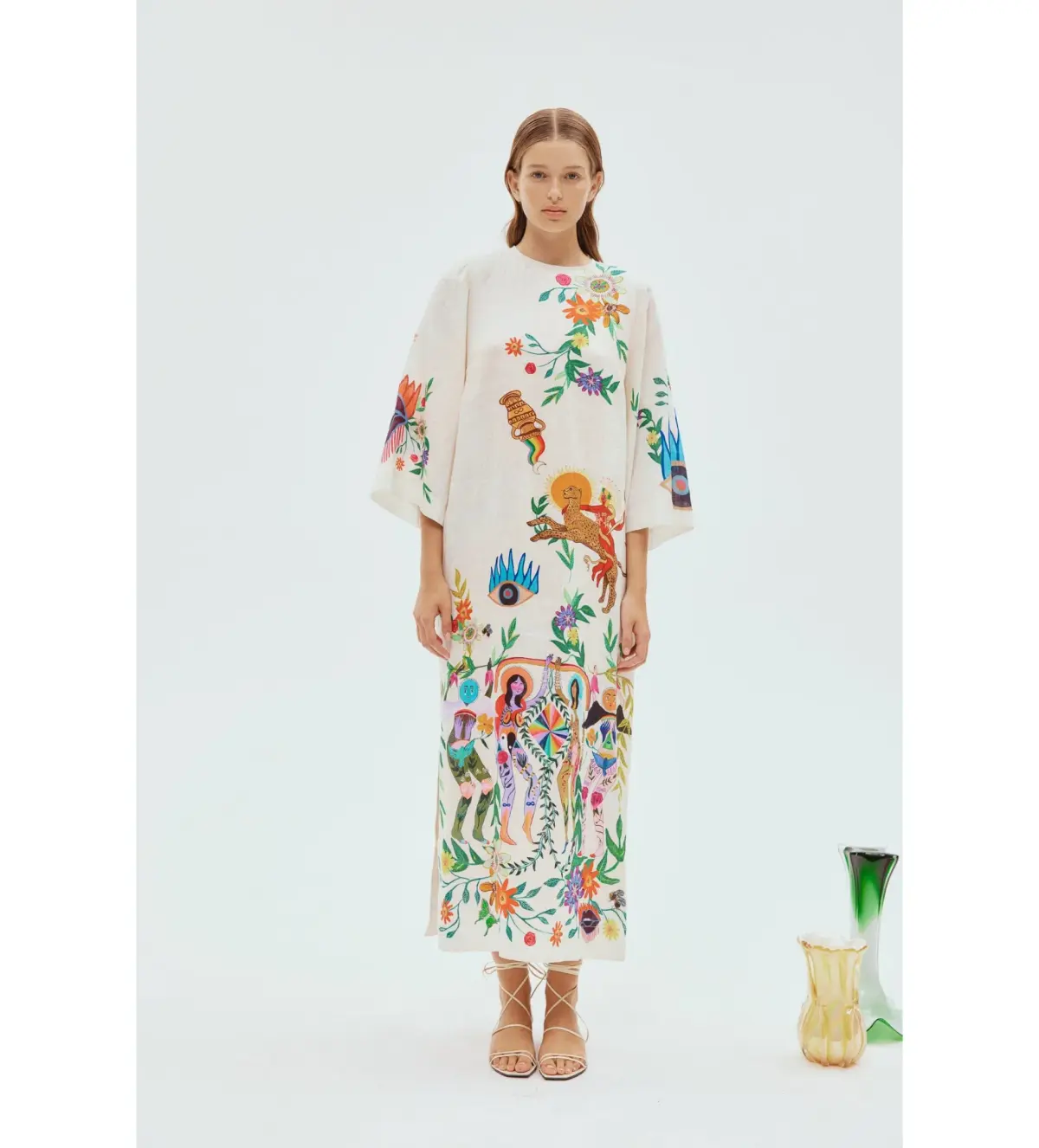 Alemais Meagan Midi Dress Print Size 10 - Image 1