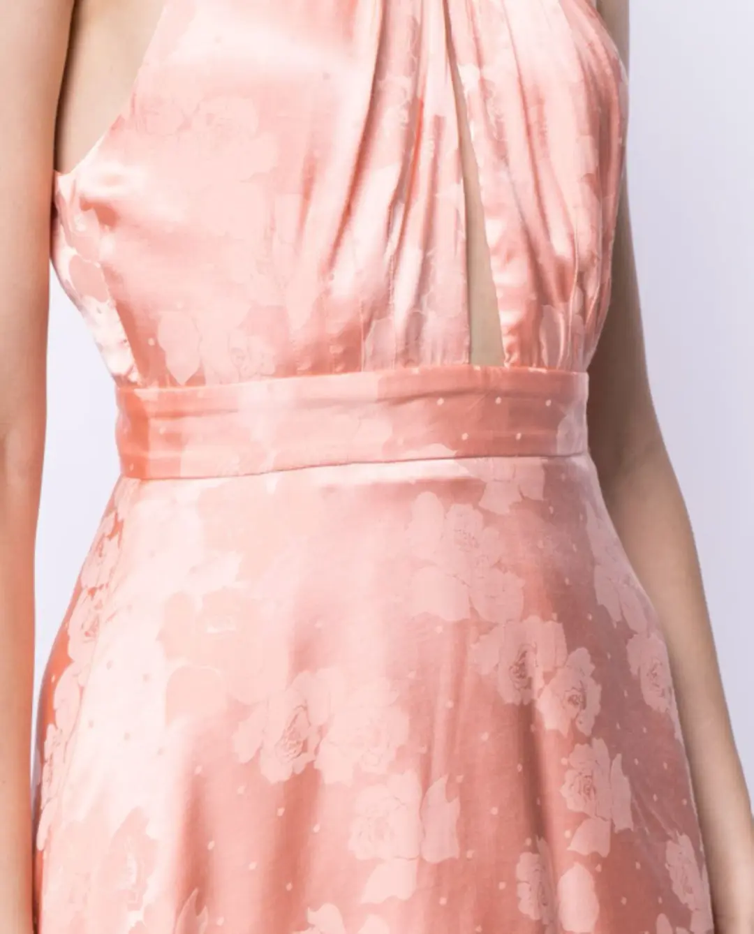 Alice McCall Memory Lane Satin Mini in Guava Size XS / AU 6 for rent on The Volte - main image