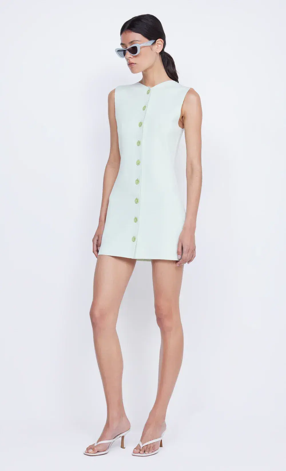 Bec & Bridge Ilora Knit Mini Dress in Mint Size 10 for rent on The Volte - main image
