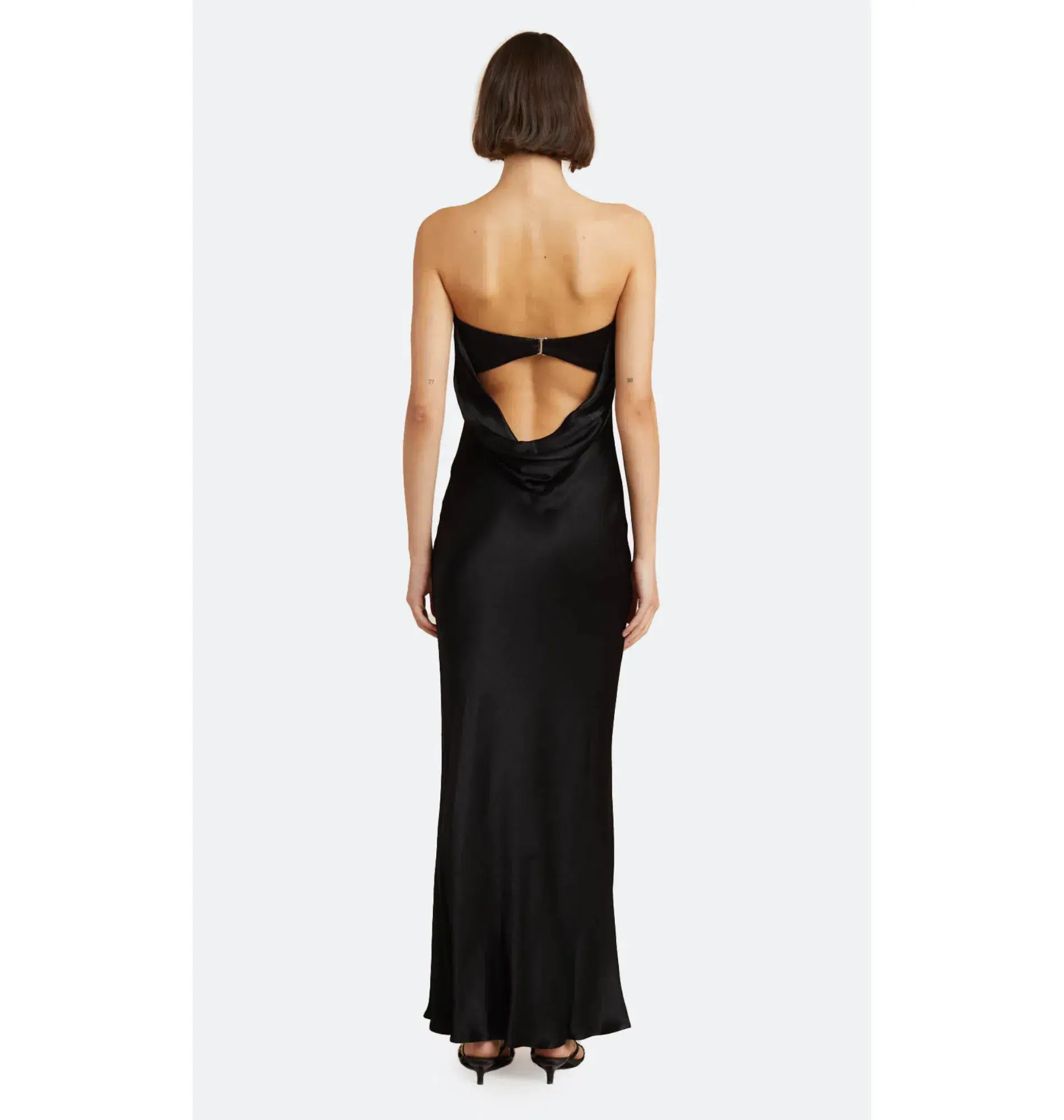 Bec & Bridge Moon Dance Strapless Dress in Black Size AU 6 - Image 4