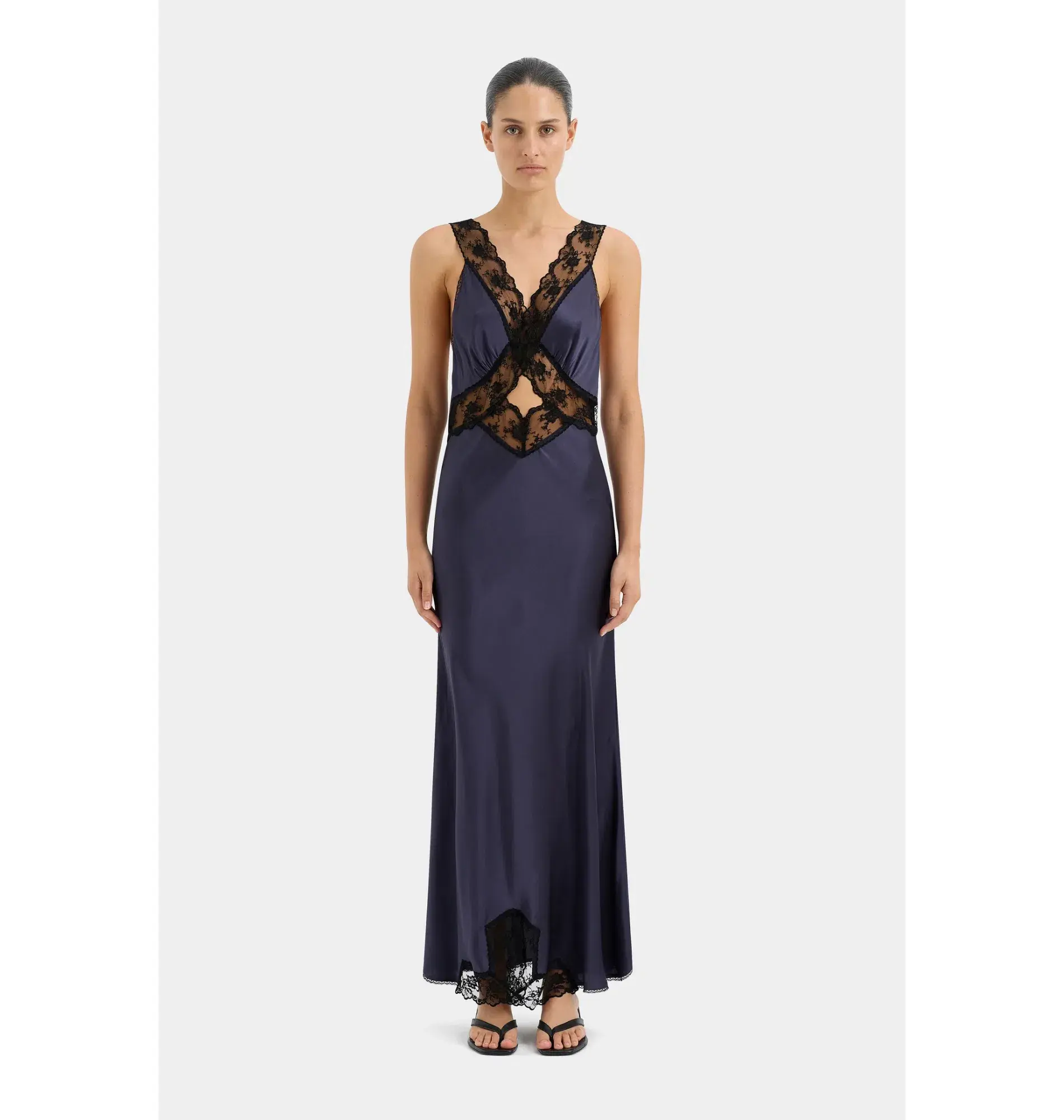 Sir The Label Aries Cut Out Gown in Navy Size 0 / AU 8 - Image 1