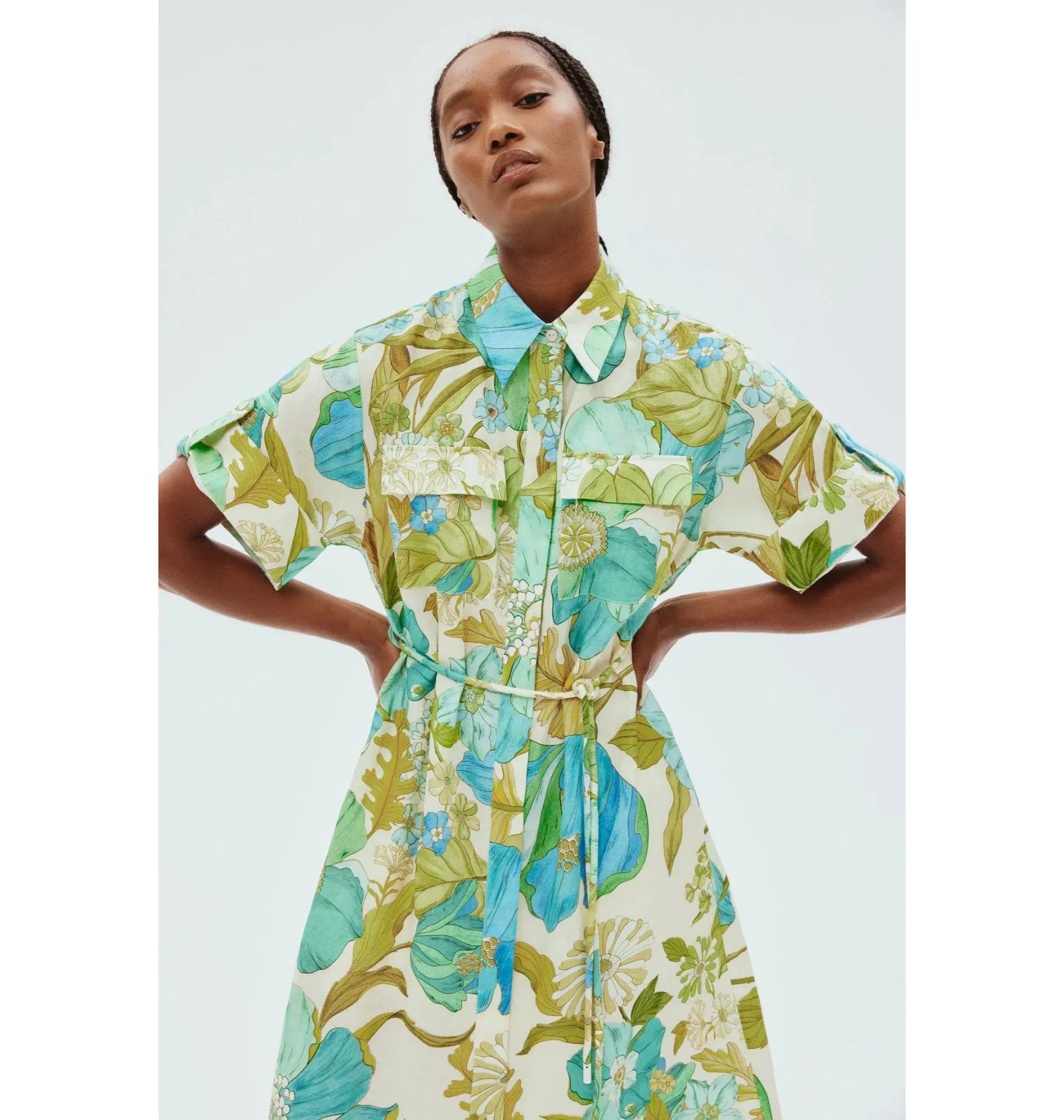 Alemais Janis Shirtdress in Print Size AU 8 - Image 2