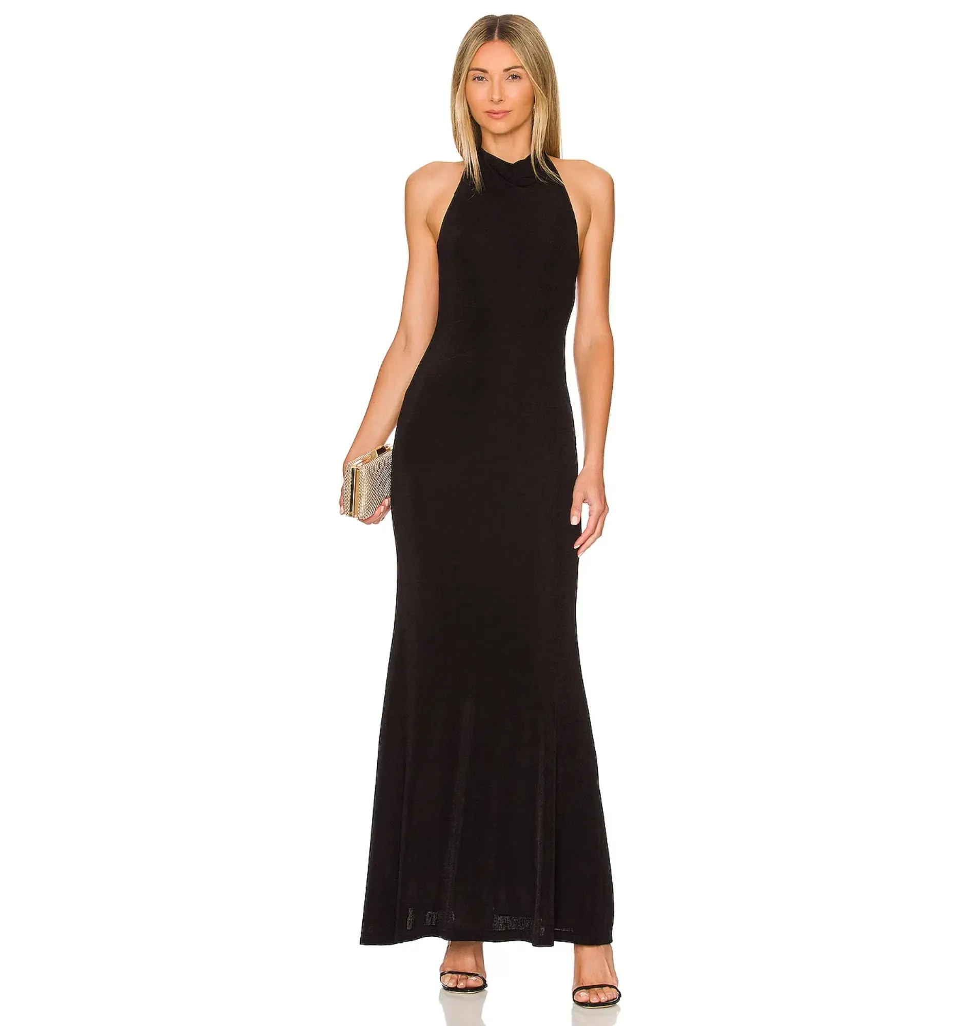 Misha Lois Gown in Black Size 8 - Image 1