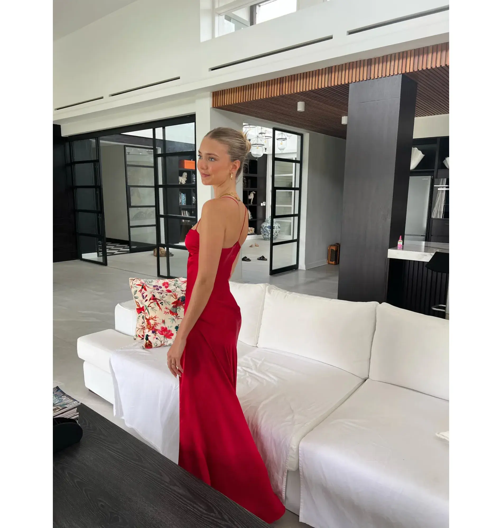 HNTR The Label Gaia Gown Wine Size AU 8 - Image 3