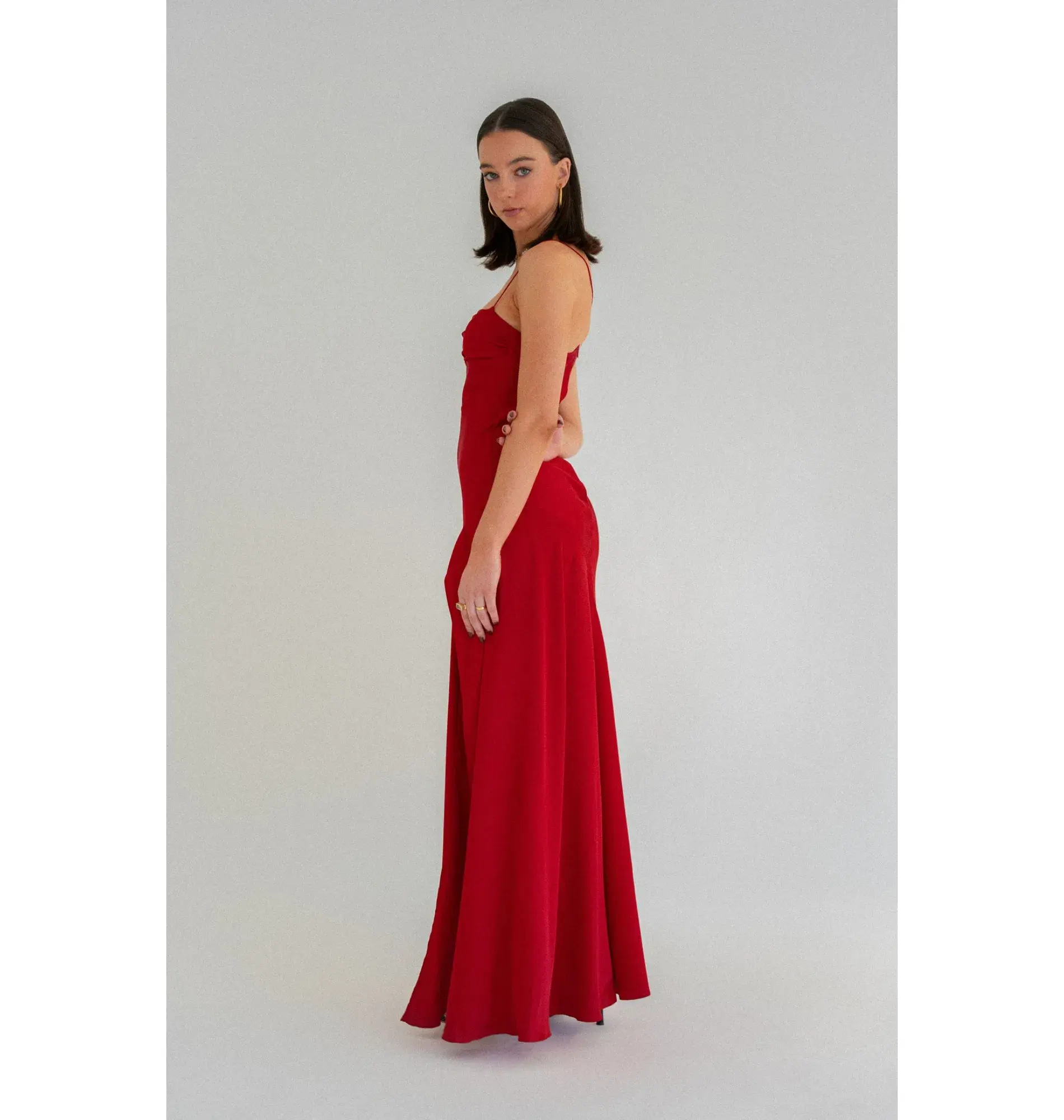 HNTR The Label Gaia Gown Wine Size AU 8 - Image 4
