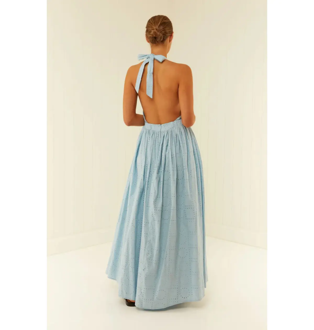 Palm Noosa Checkmate Dress In Blue Size AU 8 - Image 4