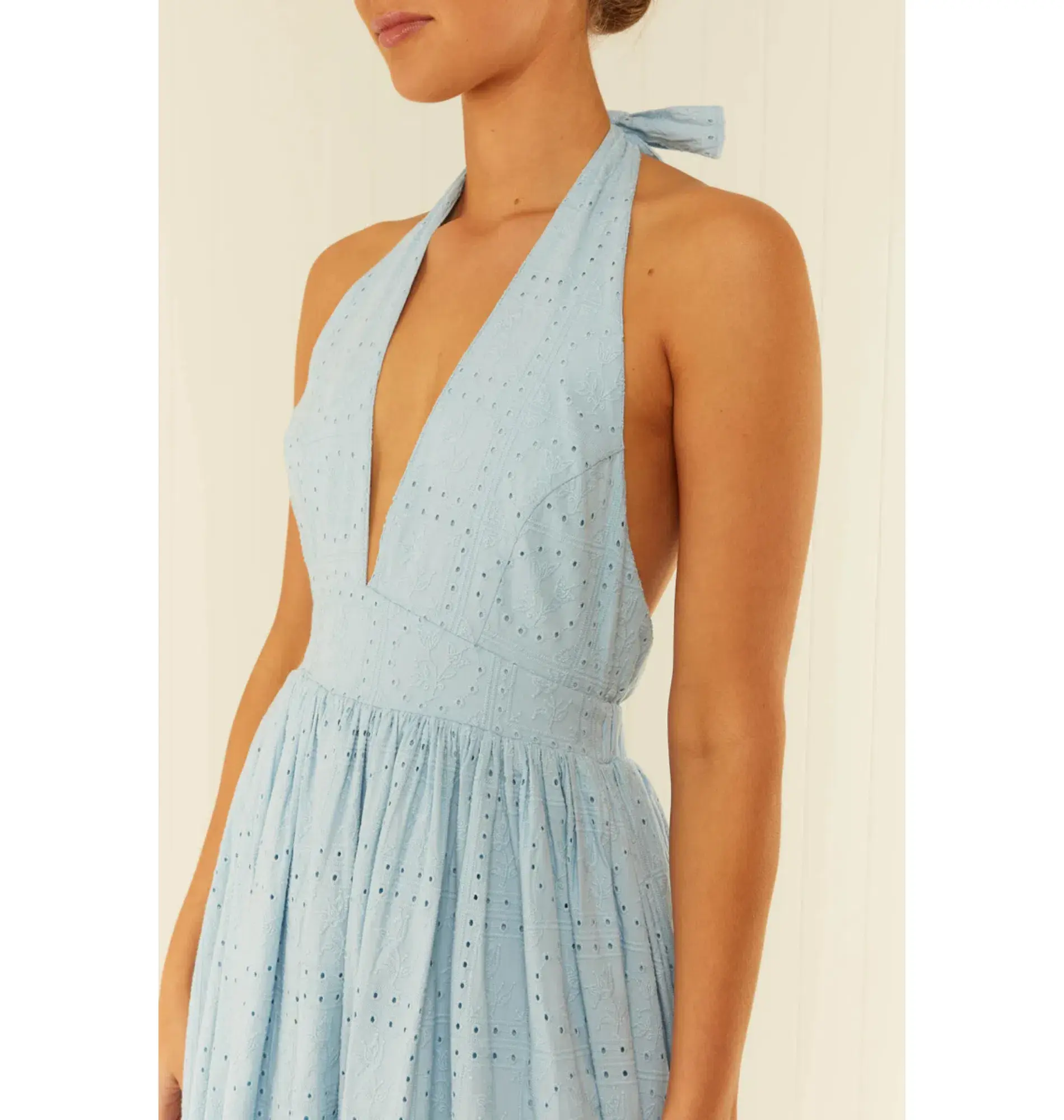 Palm Noosa Checkmate Dress In Blue Size AU 8 - Image 3