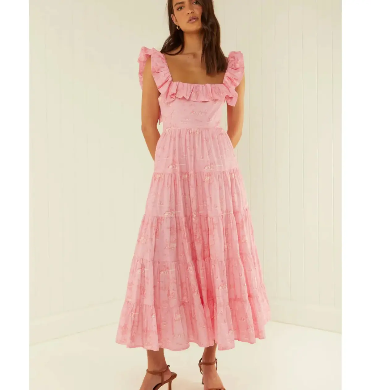 Palm Noosa Leon Dress in Pink Province Size AU 8 - Image 1