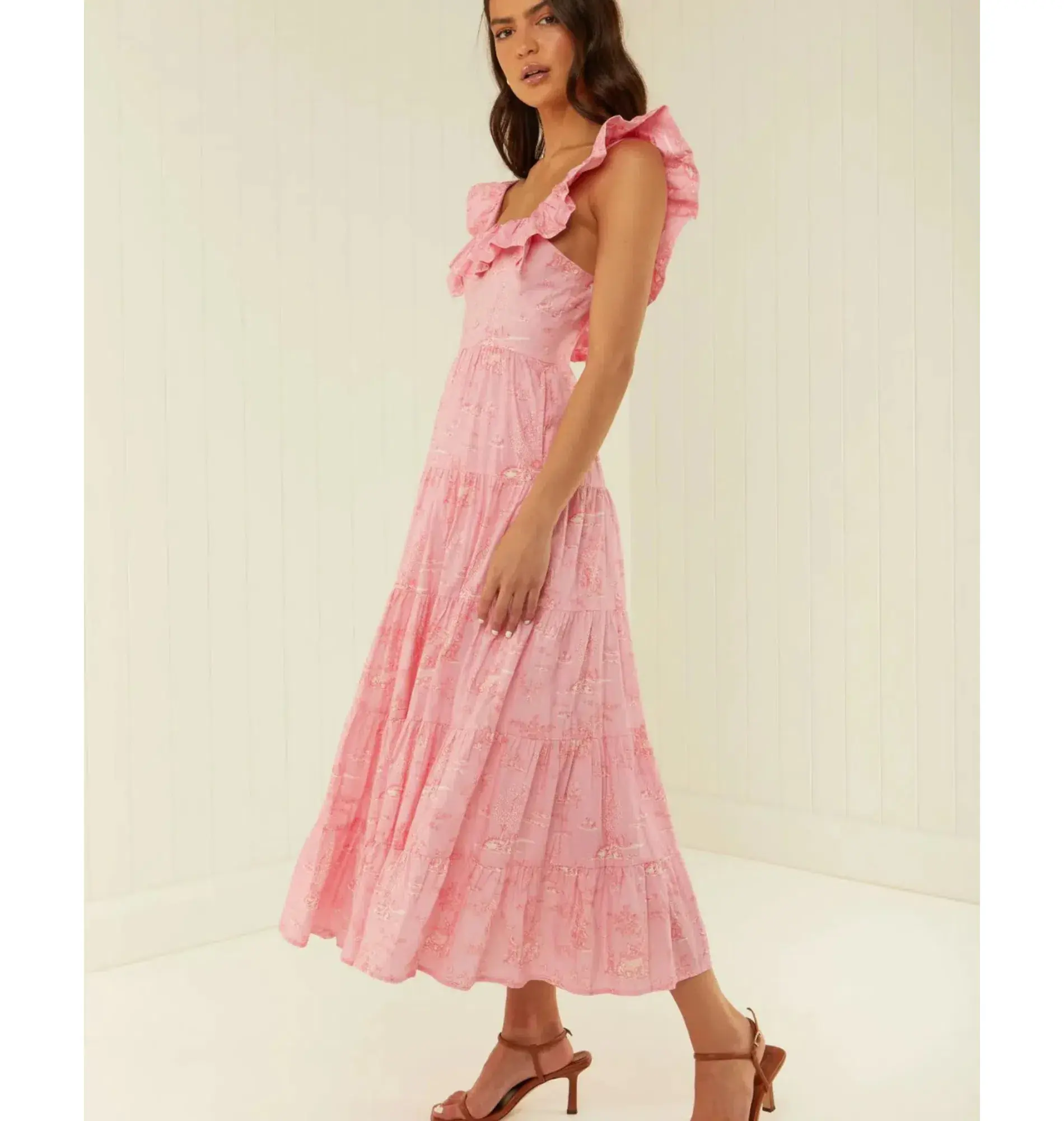 Palm Noosa Leon Dress in Pink Province Size AU 8 - Image 2