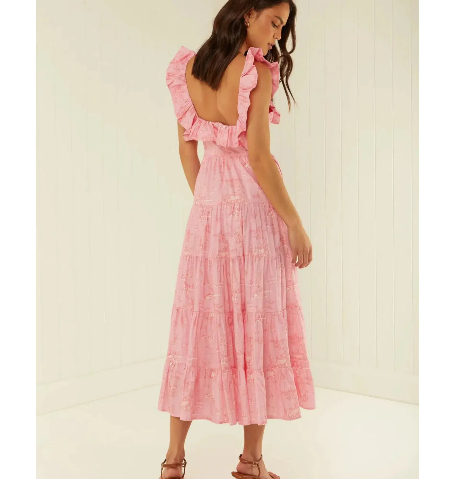 Palm Noosa Leon Dress in Pink Province Size AU 8 - Image 4