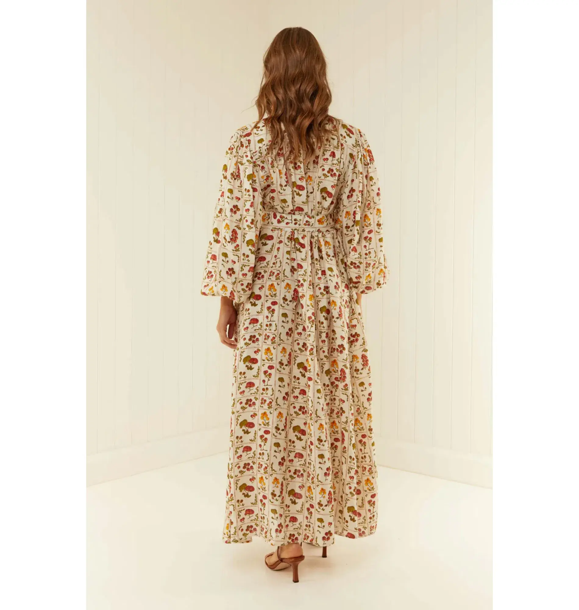 Palm Noosa Noddy Dress in Tomato Tile Size AU 6 - Image 3