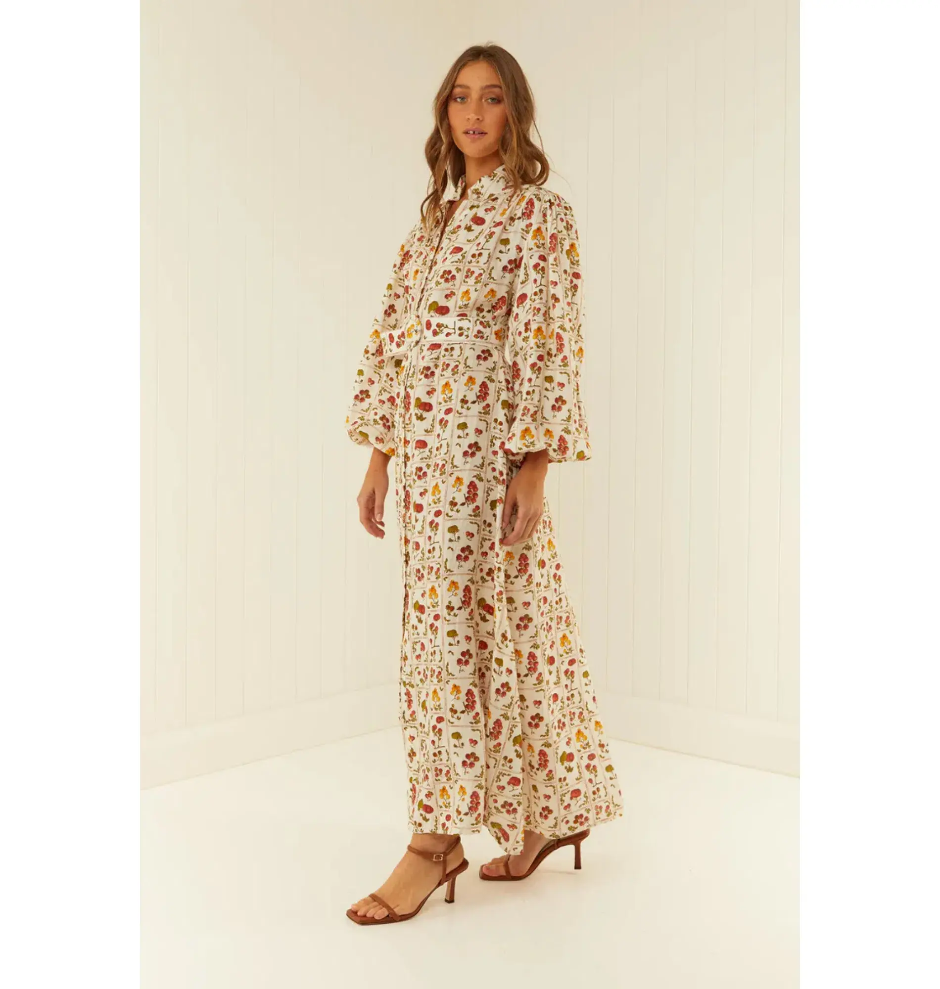 Palm Noosa Noddy Dress in Tomato Tile Size AU 6 - Image 2