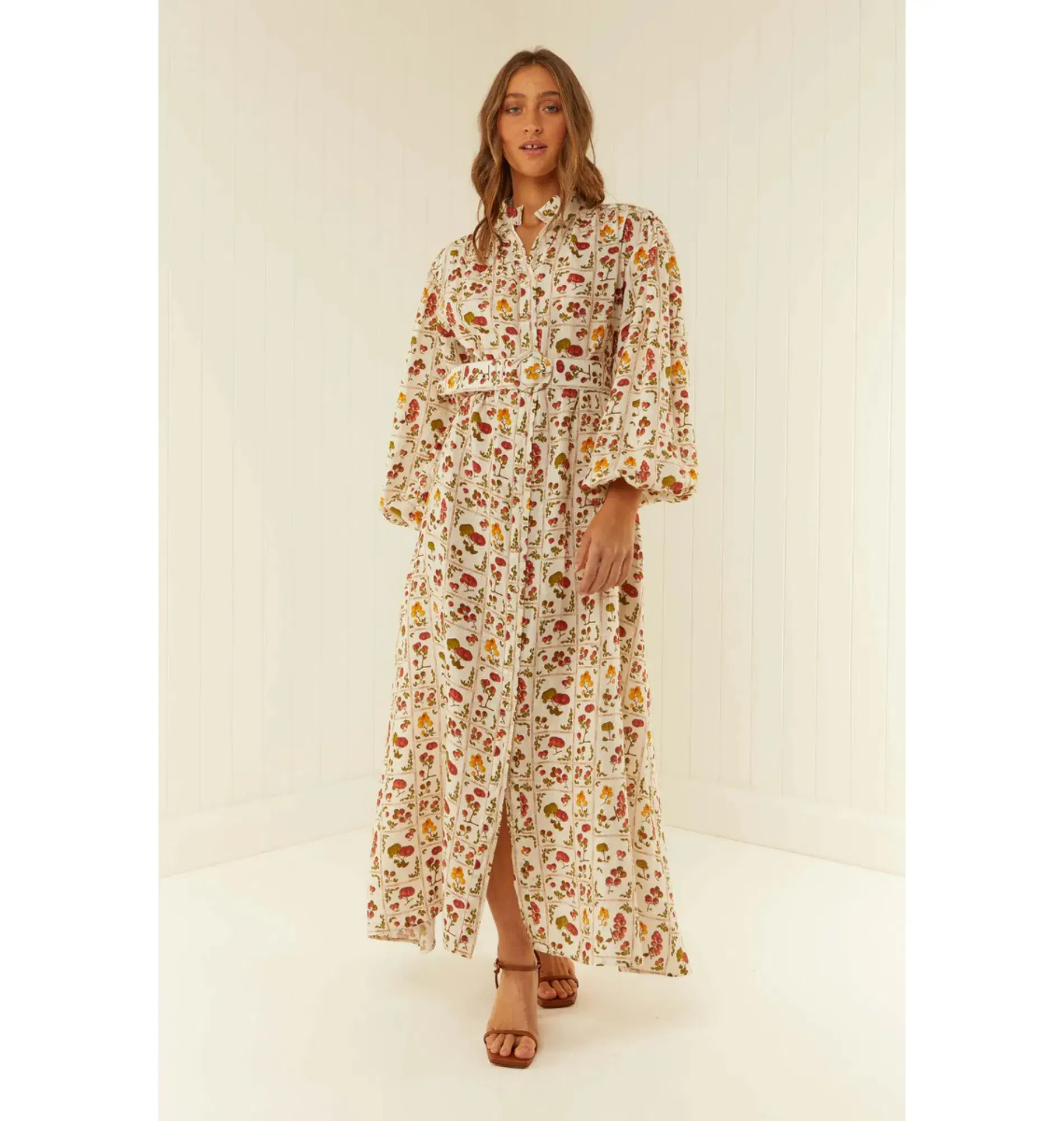 Palm Noosa Noddy Dress in Tomato Tile Size AU 6 - Image 1