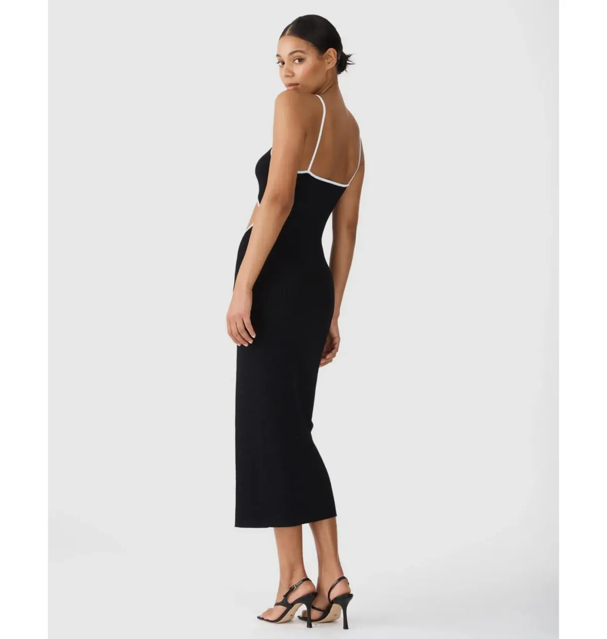 San Sloane Webb Midi in Black Size S / AU 8 - Image 3