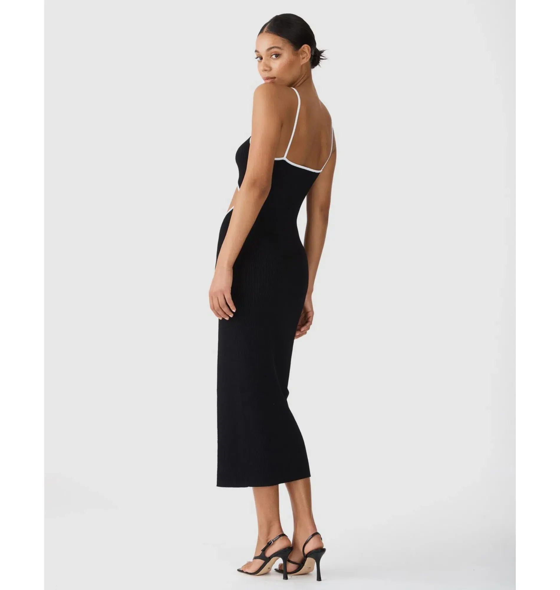 San Sloane Webb Midi in Black Size S / AU 8 - Image 3