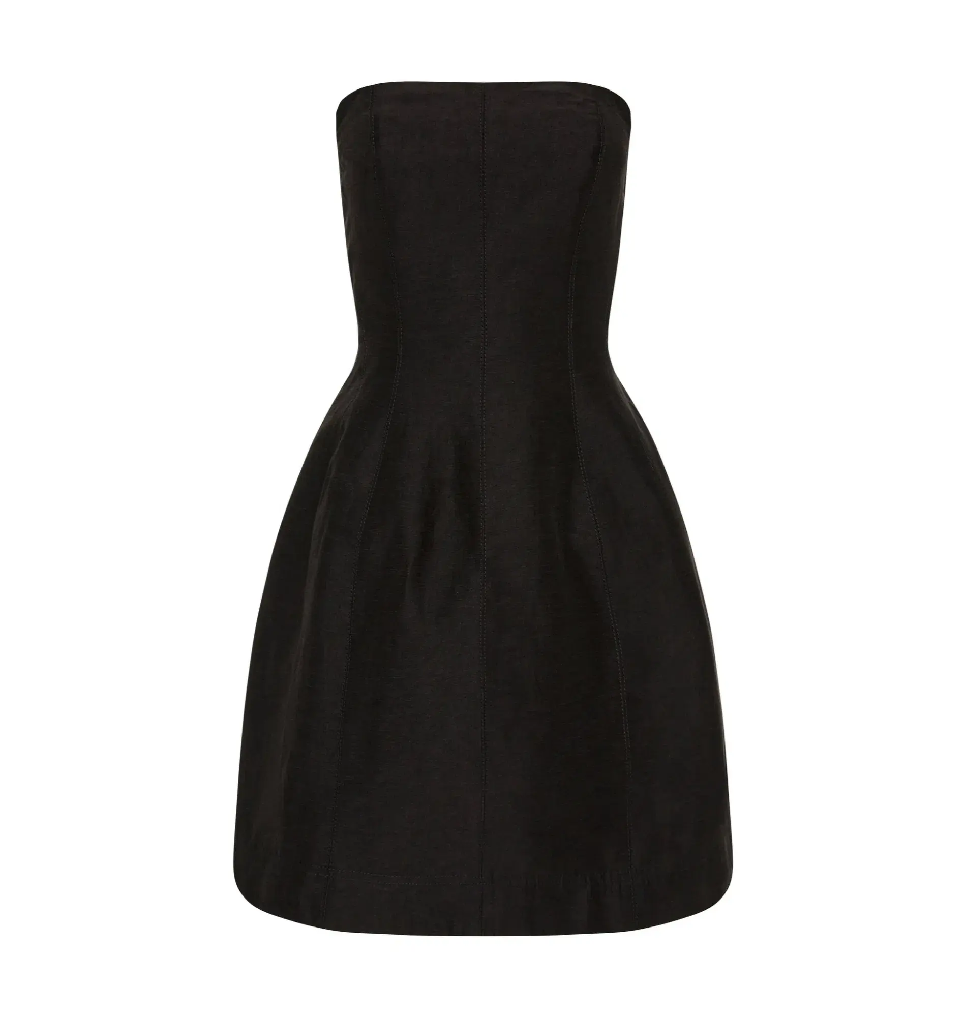 Aje Baret Strapless Mini Dress in Black Size AU 8 - Image 5