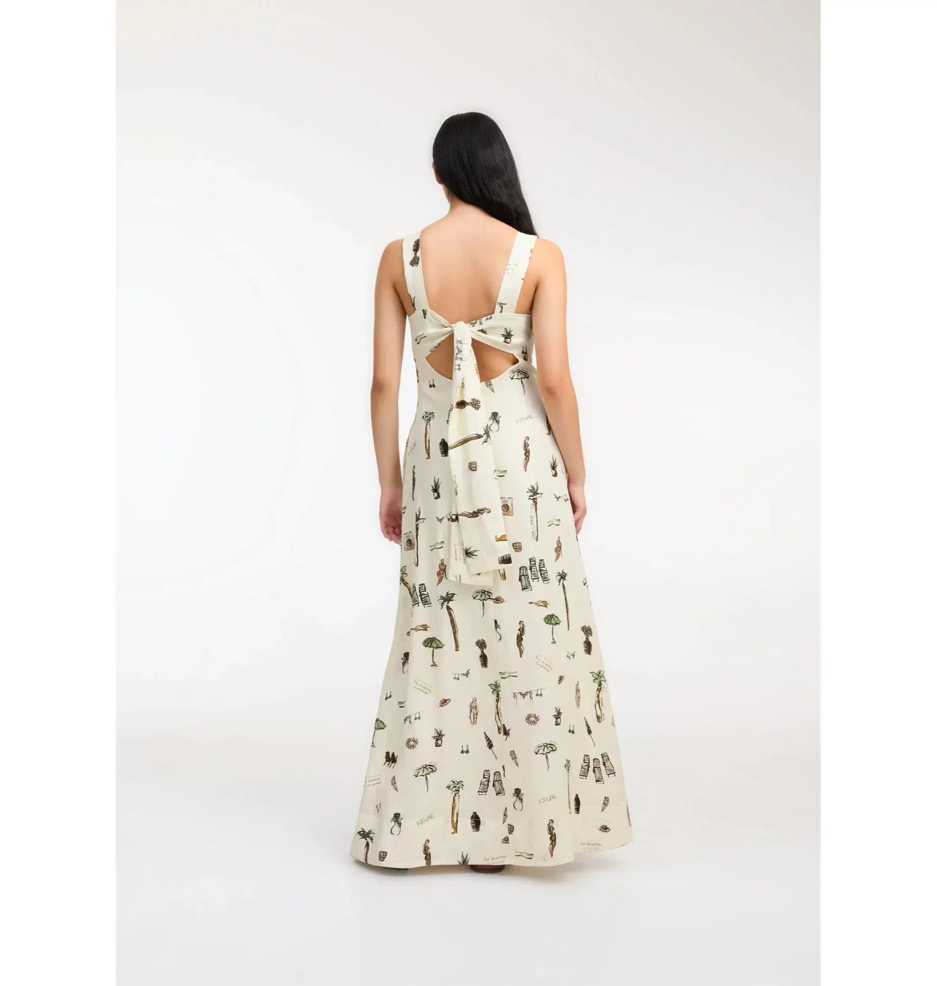 Roame Kaia Maxi Dress In Vacances Print Size 1 / AU 8  - Image 2