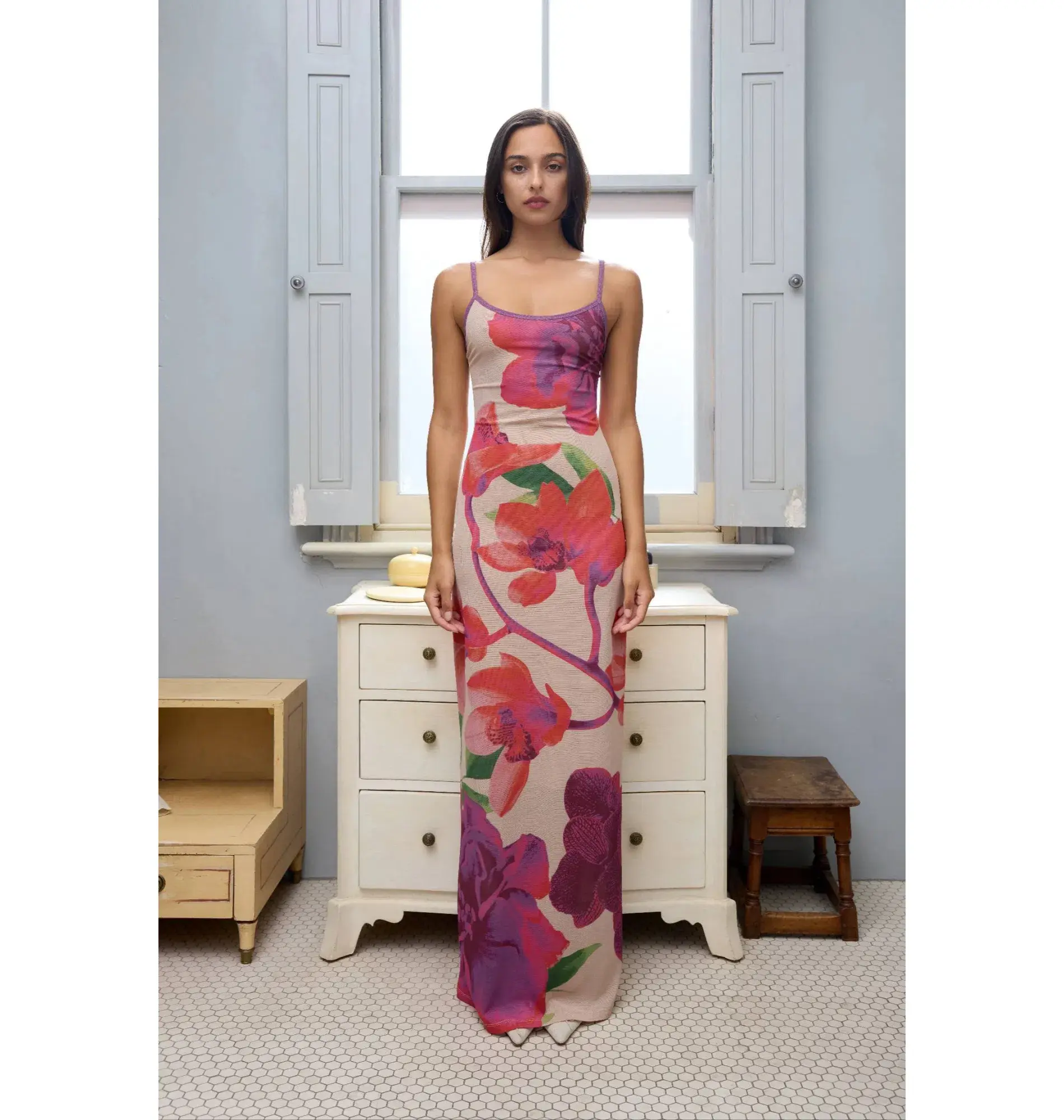 With Harper Lu Bloom Dress Mesh Fuchsia Size AU 6 - Image 1