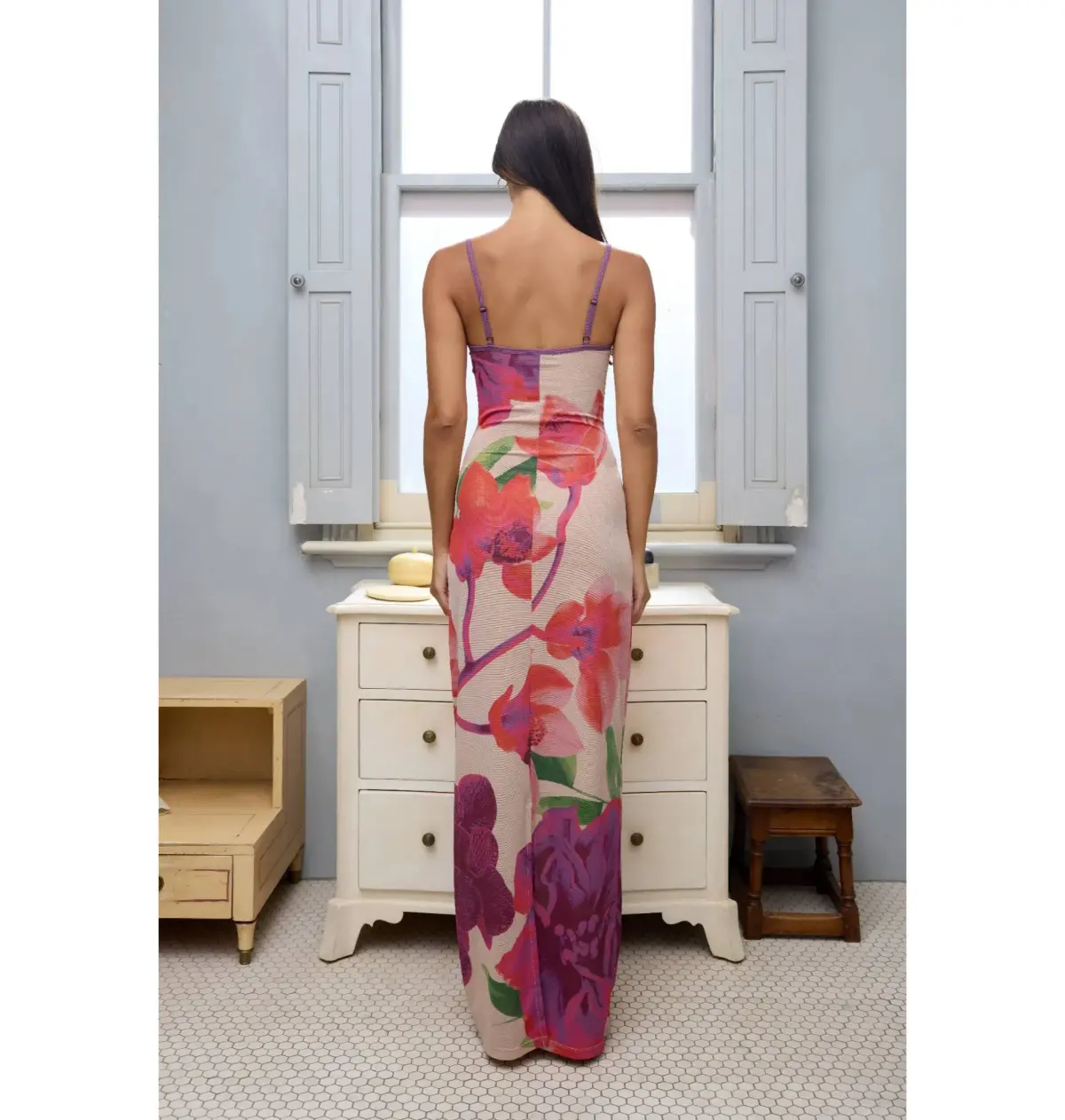 With Harper Lu Bloom Dress Mesh Fuchsia Size AU 6 - Image 2