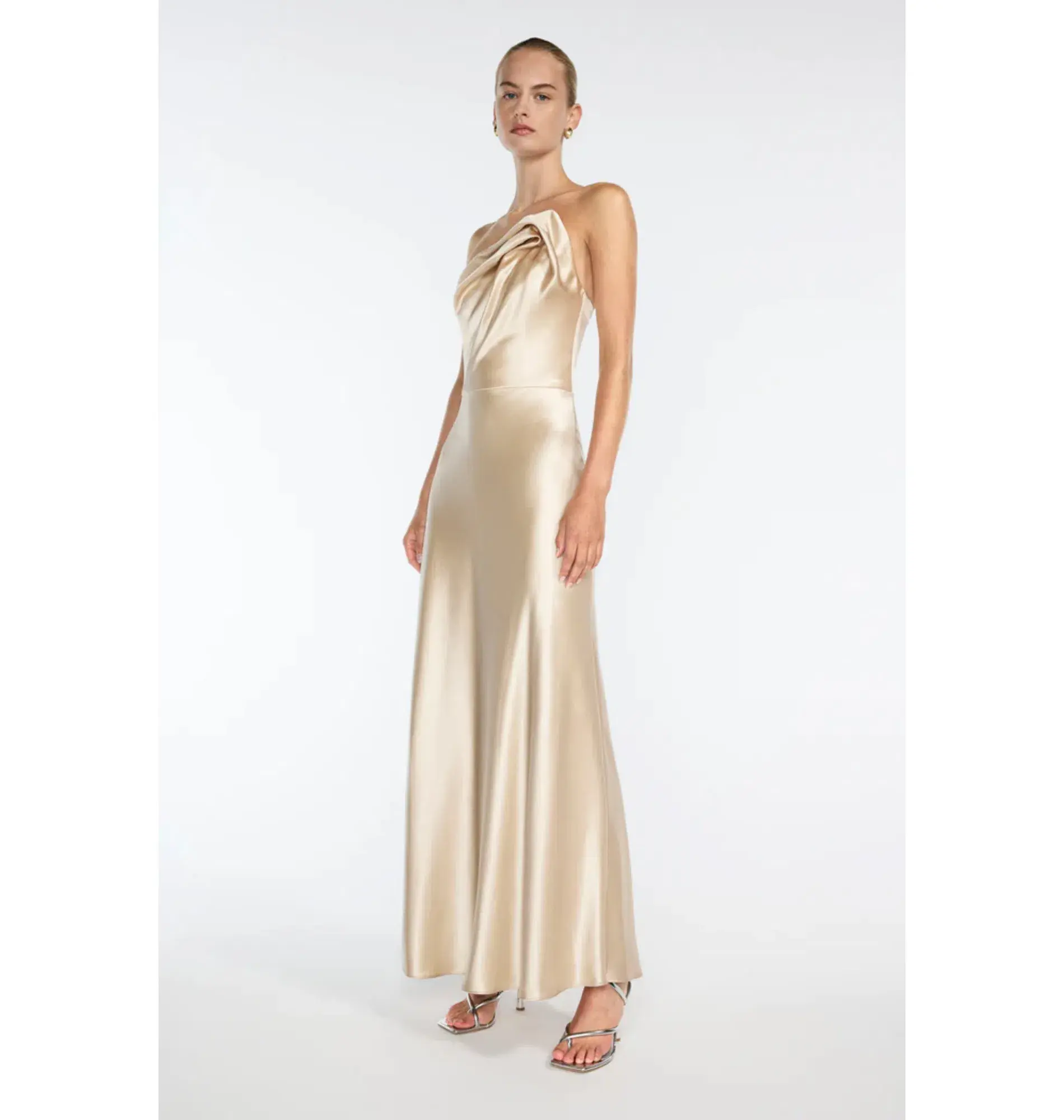 Manning Cartell Show Me Love Strapless Gown Champagne Size AU 8 - Image 2