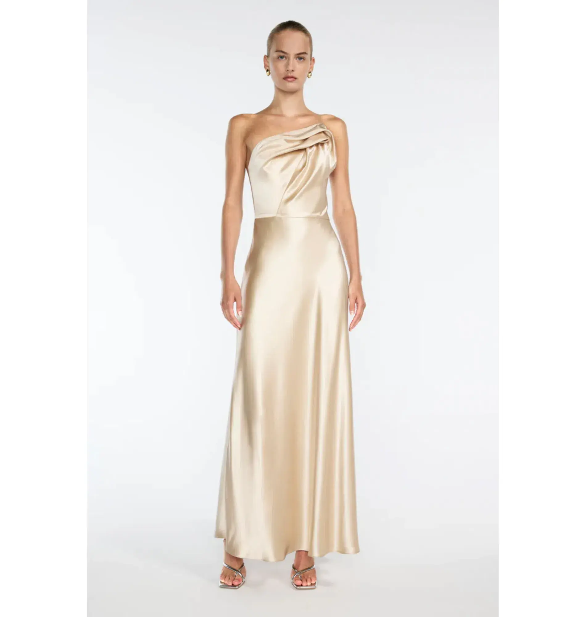 Manning Cartell Show Me Love Strapless Gown Champagne Size AU 8 - Image 1