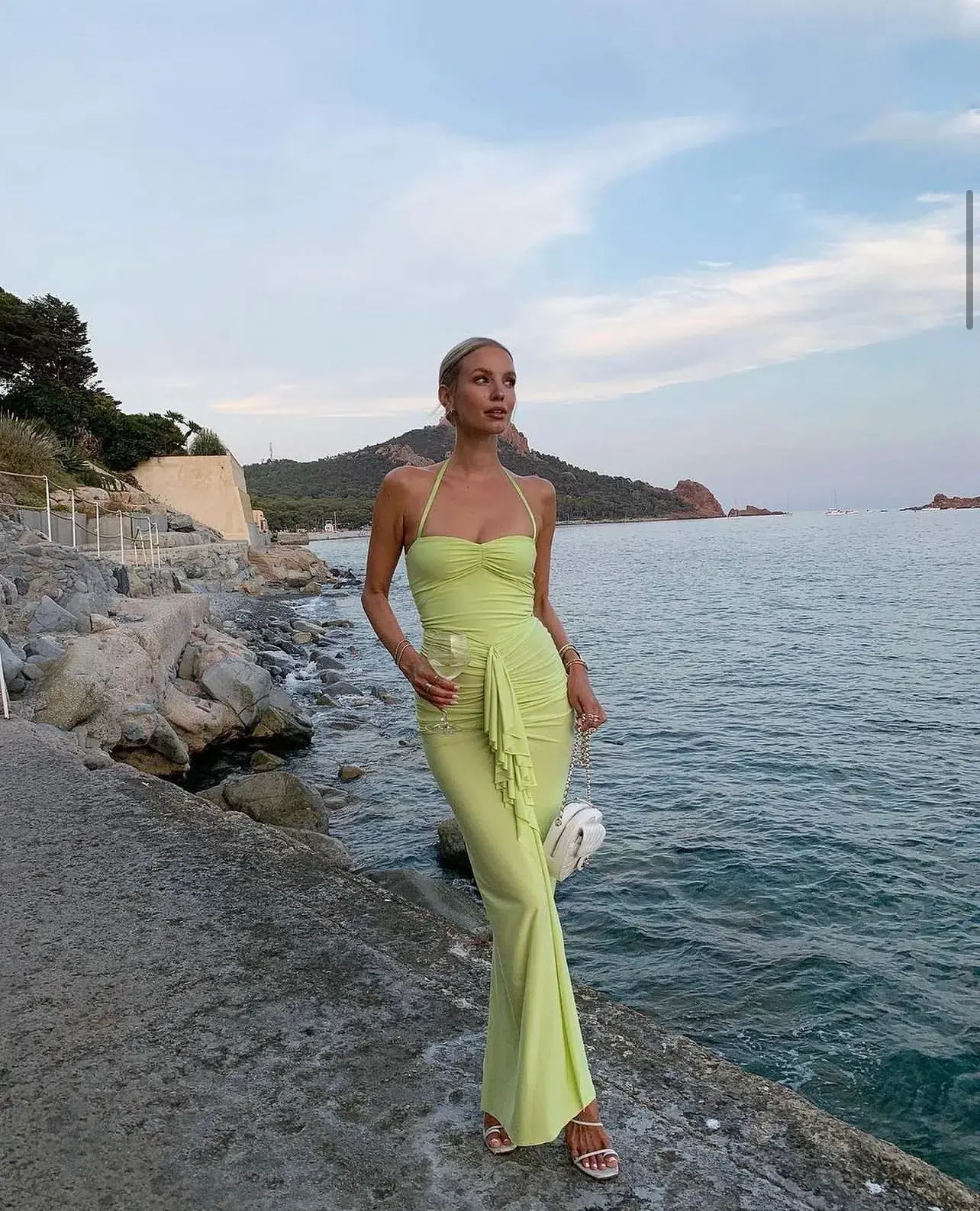 Natalie Rolt Shontae Gown In Citron Size 1 / AU 8 - Image 2