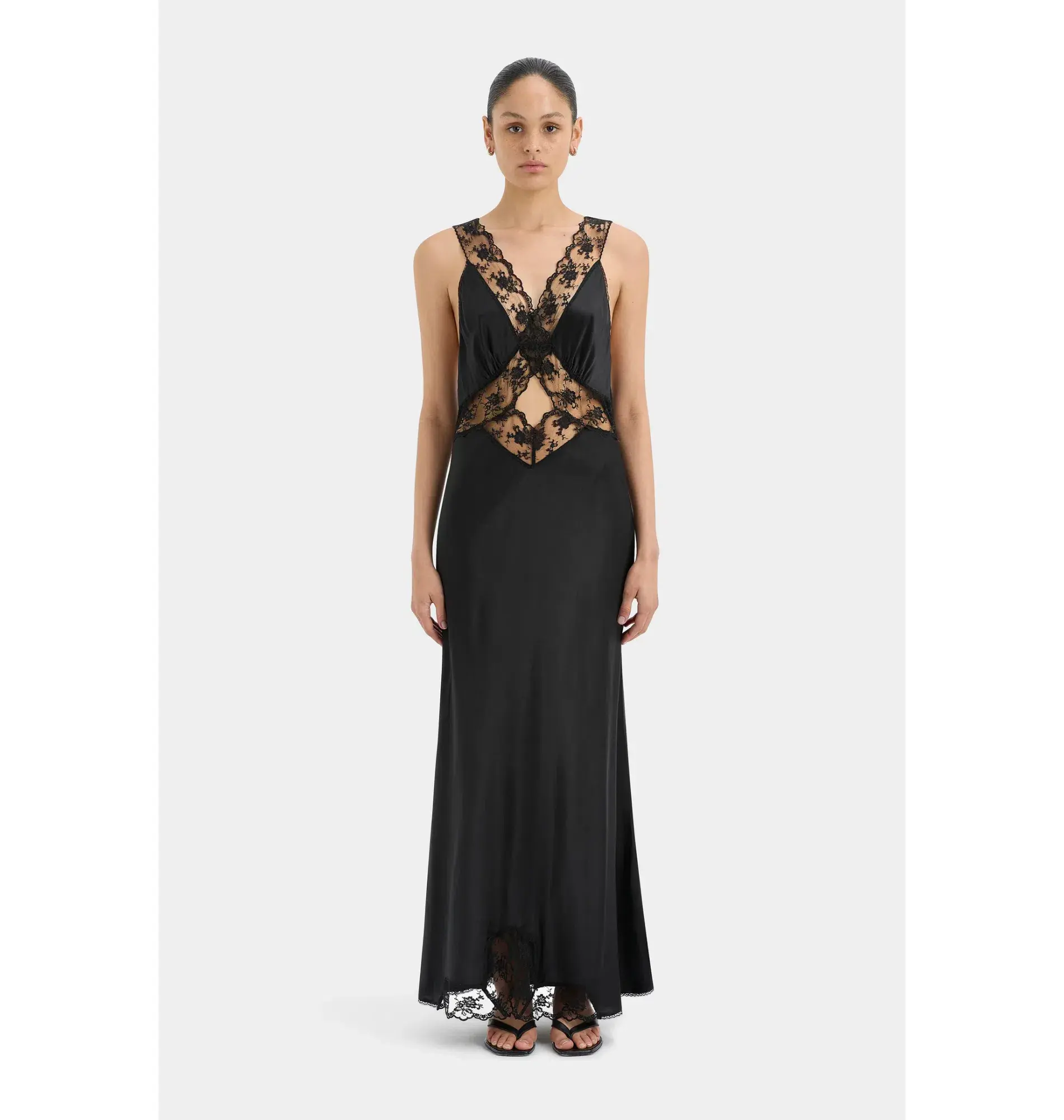 Sir The Label Aries Cut Out Gown In Black Size 1 / AU 8 - Image 1
