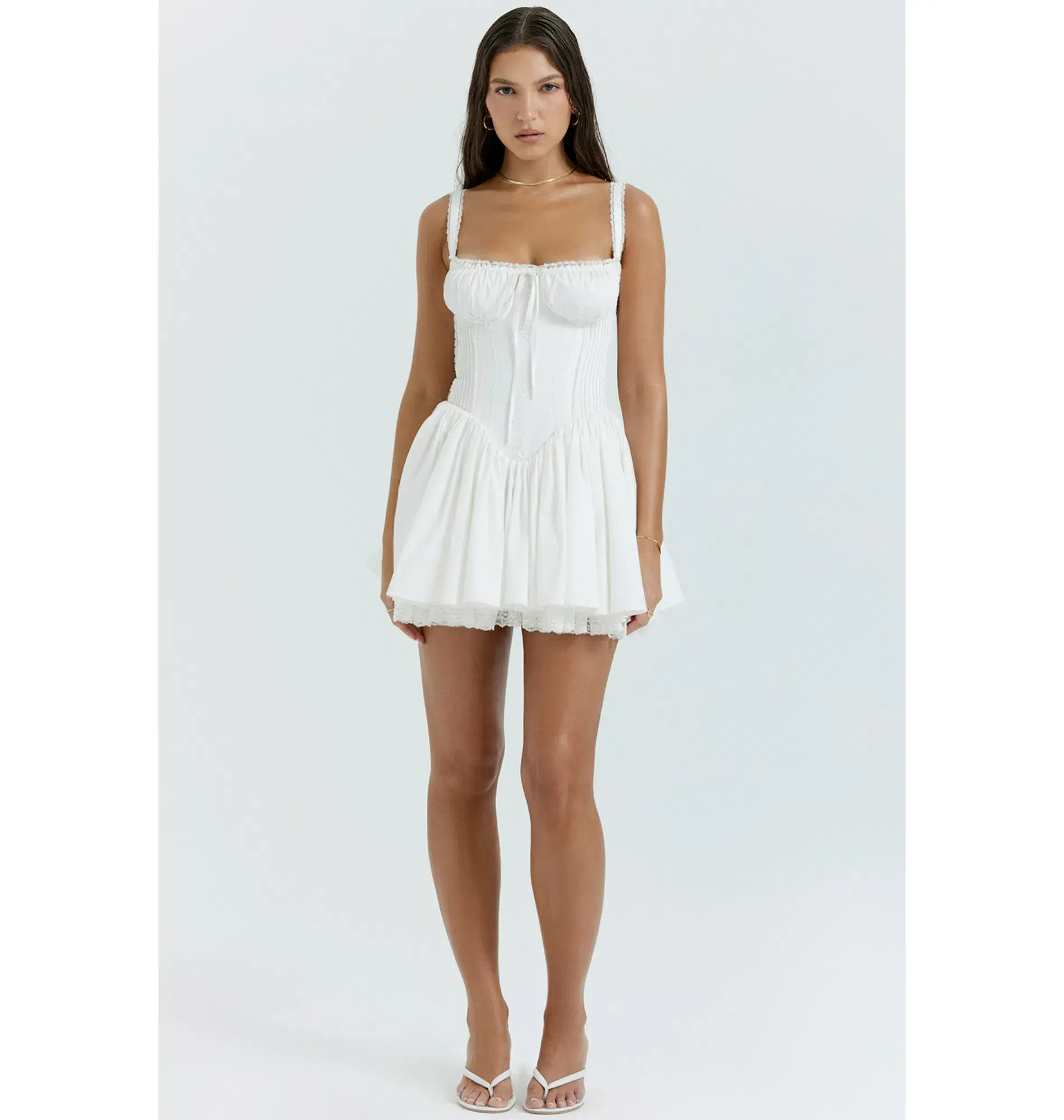 House Of CB Pietra Corset Dress in White Size S / AU 8 - Image 1