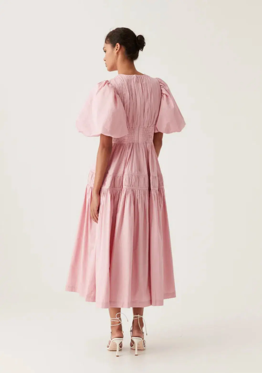 Aje Fallingwater Ruched Midi Dress - Image 4