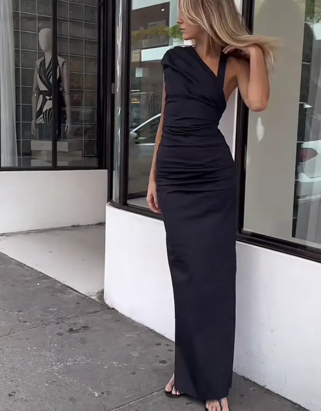 Sir the Label Giacomo Dress Black Size 8 - Image 1