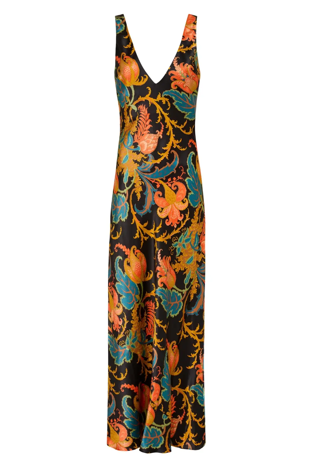 Sir the Label Artiste V Neck Slip Dress Deschamps Print Size 8 for rent on The Volte - main image