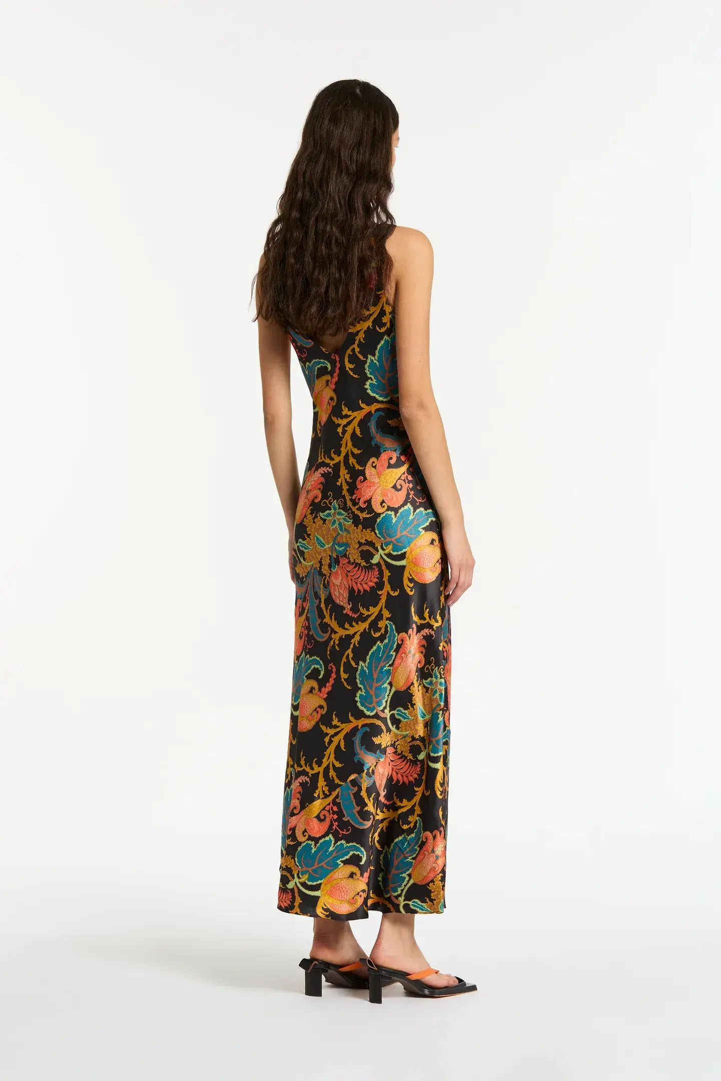 Sir the Label Artiste V Neck Slip Dress Deschamps Print Size 8 - Image 2
