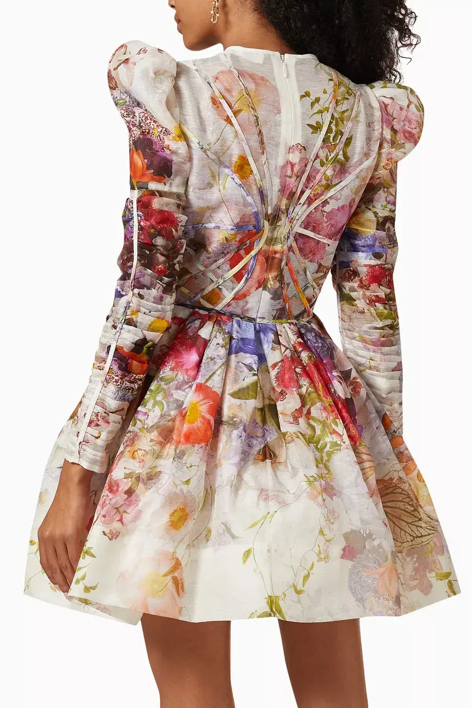 Zimmermann Prima Panelled Mini Dress Multi Floral Size 3 (AU 12-14) - Image 3