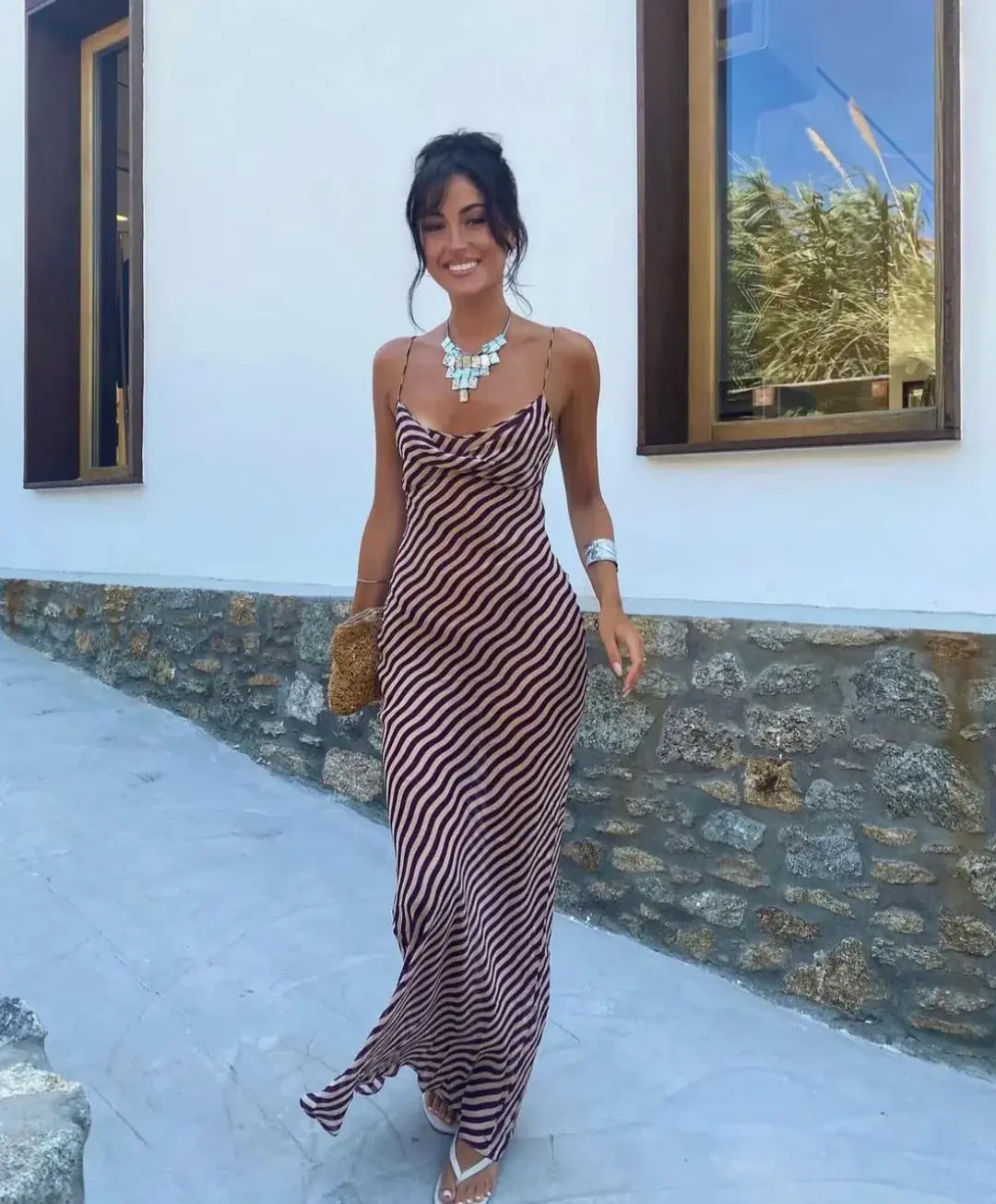 Rat & Boa Assisi Dress Print Size 6  for rent on The Volte - main image