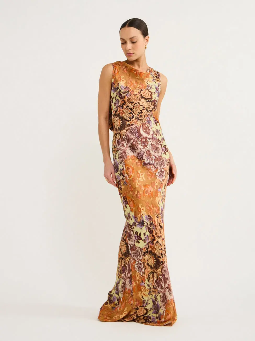Hansen & Gretel Emmery Maxi Dress Brocade Size 6 - Image 1