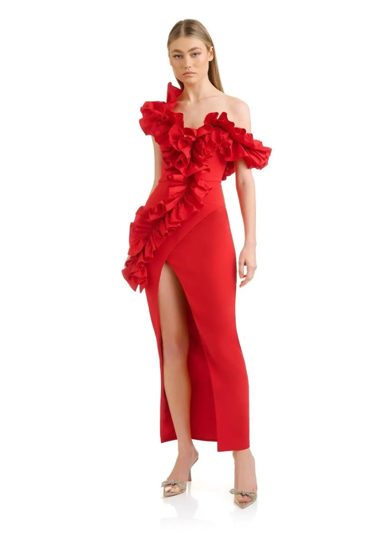 Eliya the Label Rossana Dress Red Size S / AU 8 - Image 1