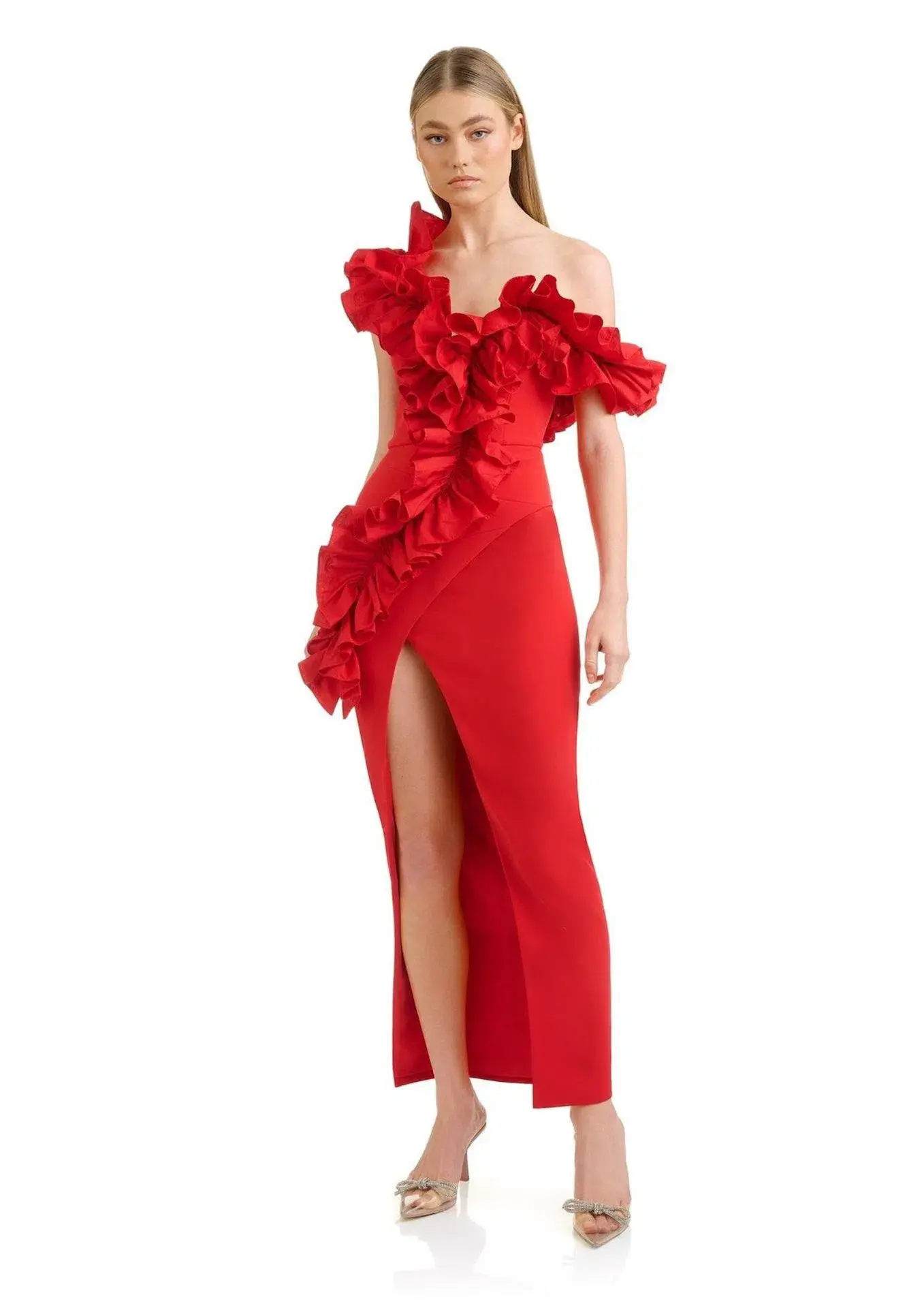 Eliya the Label Rossana Dress Red Size S / AU 8 - Image 1