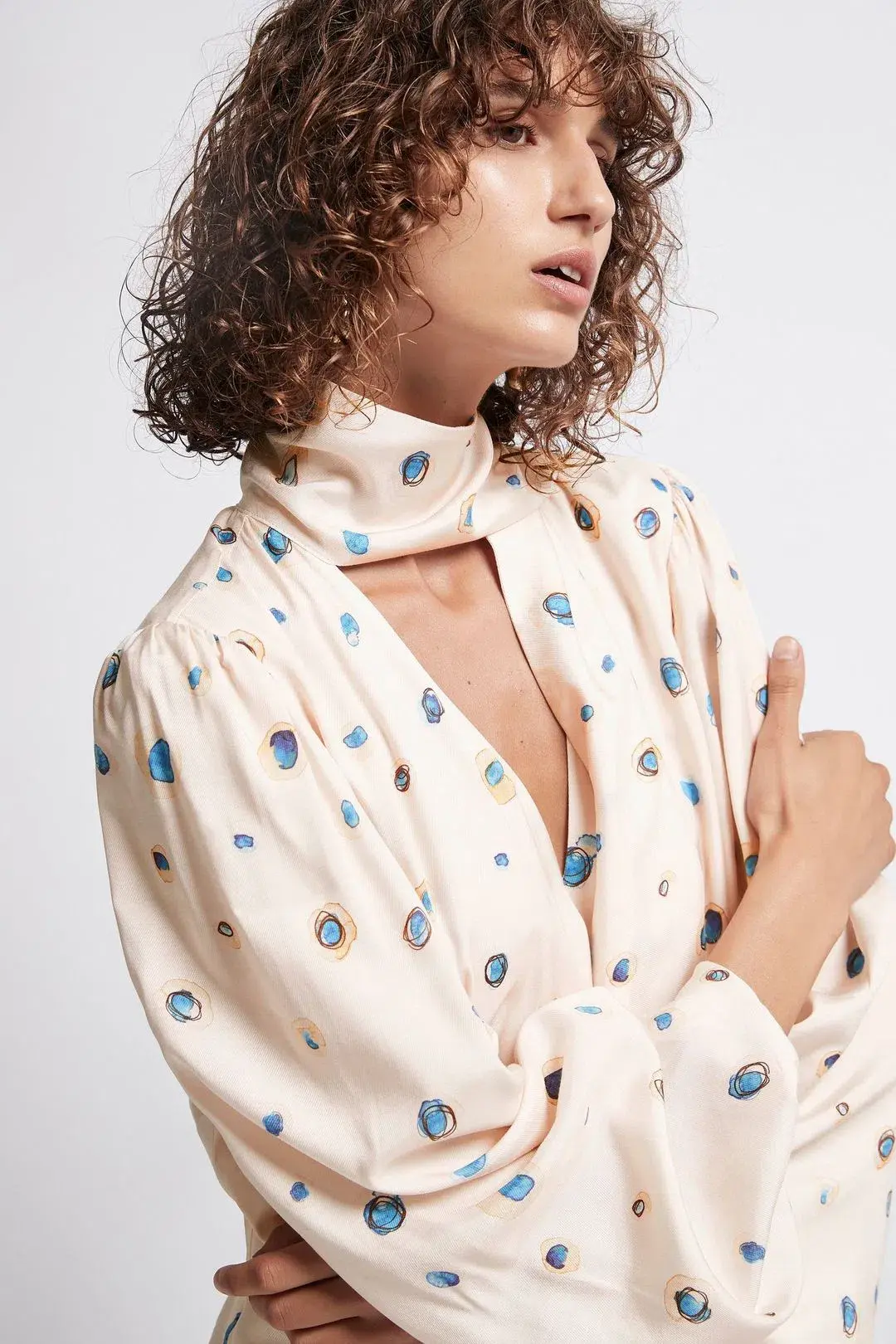 Aje Ponte Bleu Overture Pleat Midi Dress Print Size 6 for rent on The Volte - main image