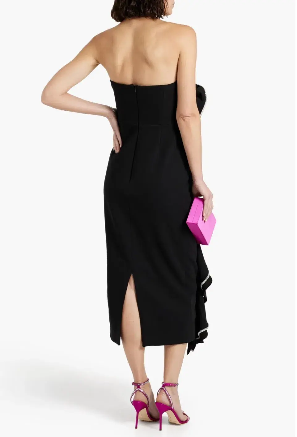 Rachel Gilbert Santiago Midi Dress Black Size 2 / AU 10 - Image 2