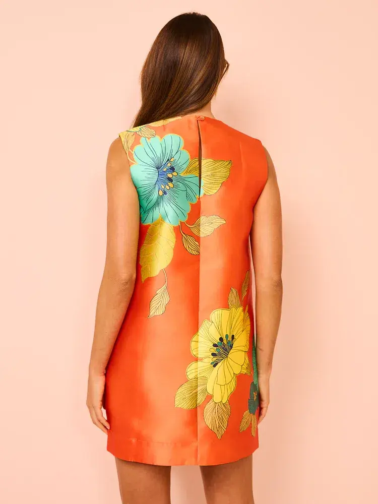 Alemais Piato Mini Dress in Marigold Size 12 - Image 3