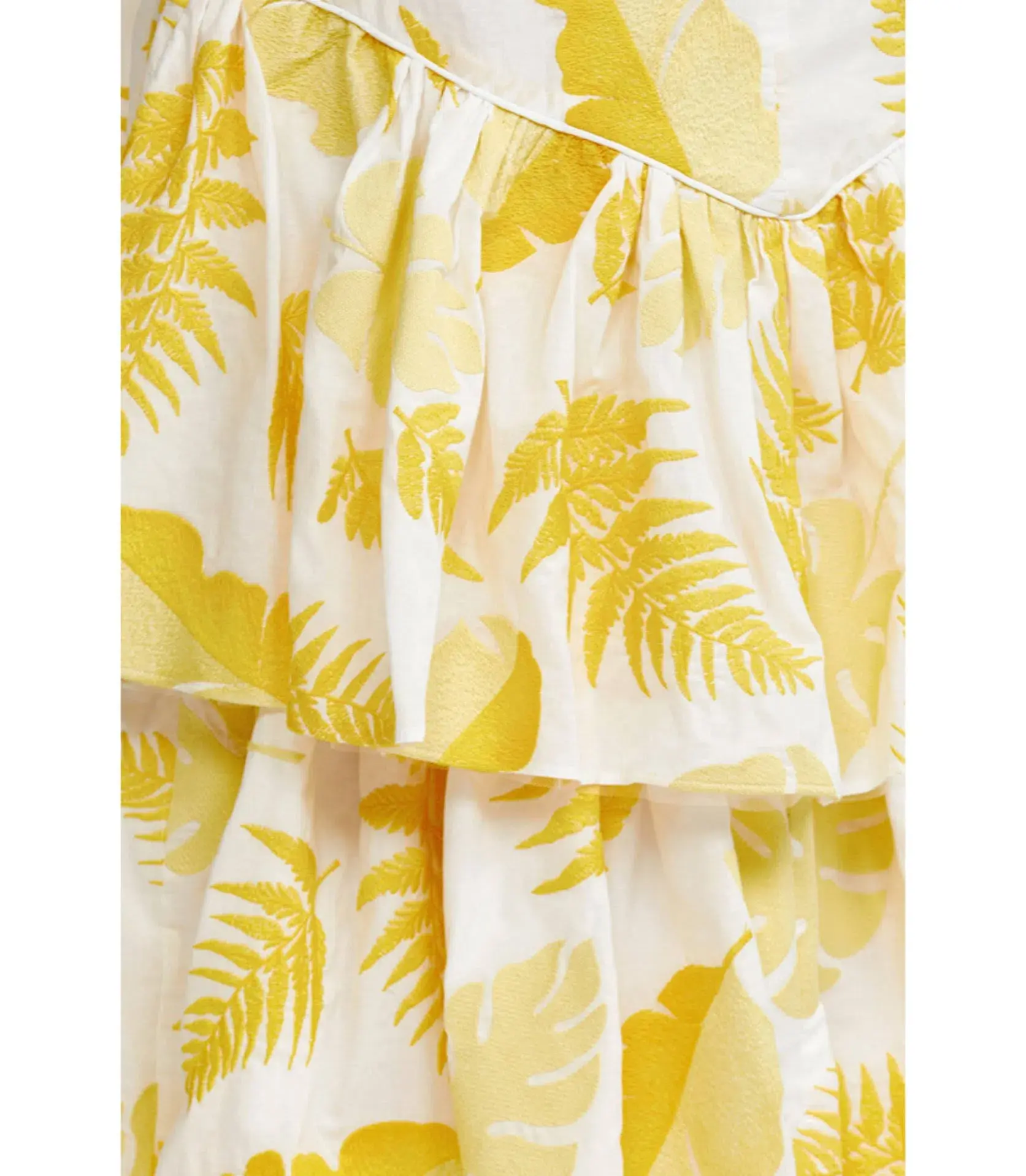 Acler Wray Dress Yellow Print Size 8 - Image 6