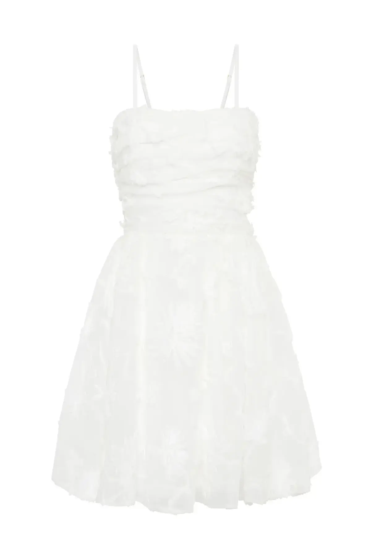 Aje Evangeline Mini Dress Ivory Size 8 - Image 4