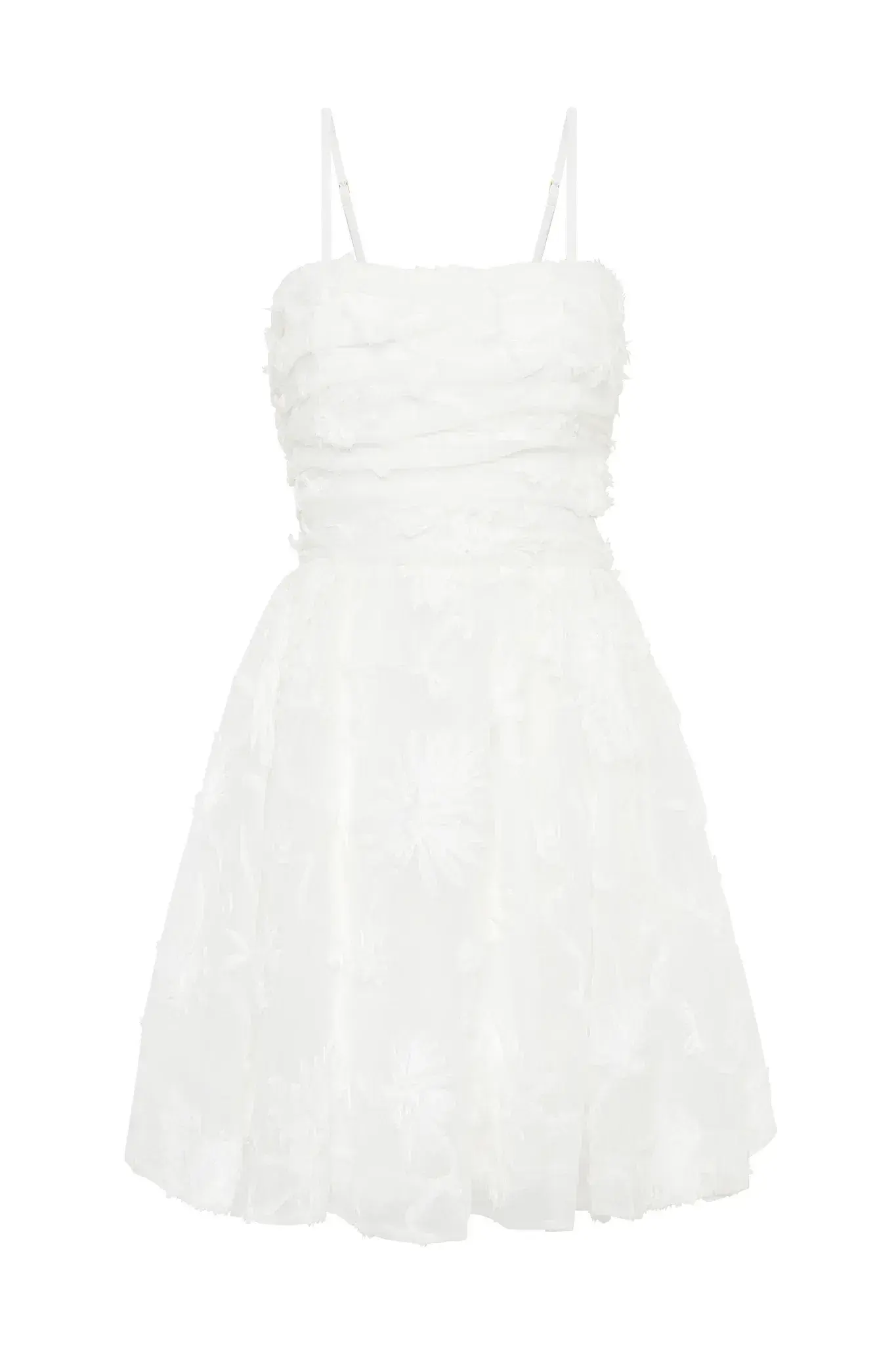 Aje Evangeline Mini Dress Ivory Size 8 - Image 4